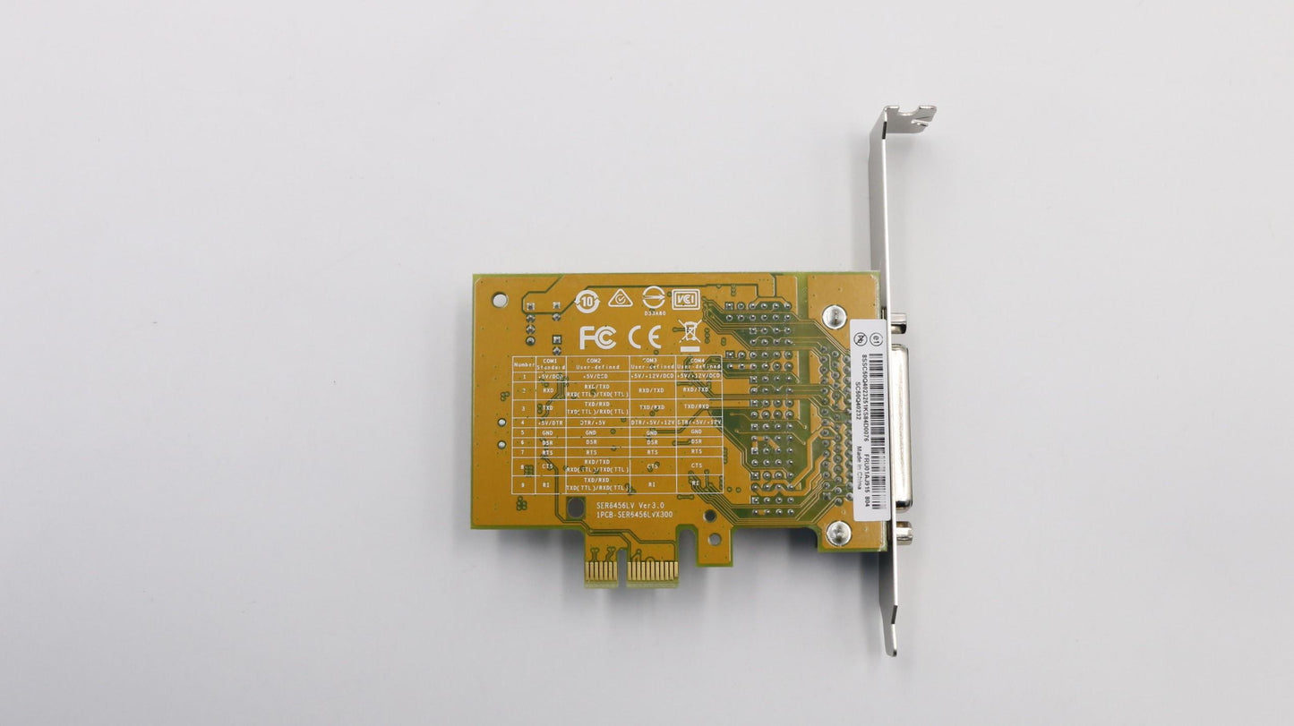 Lenovo PCIe x1 4-Port Serial Card, HP - 01AJ915