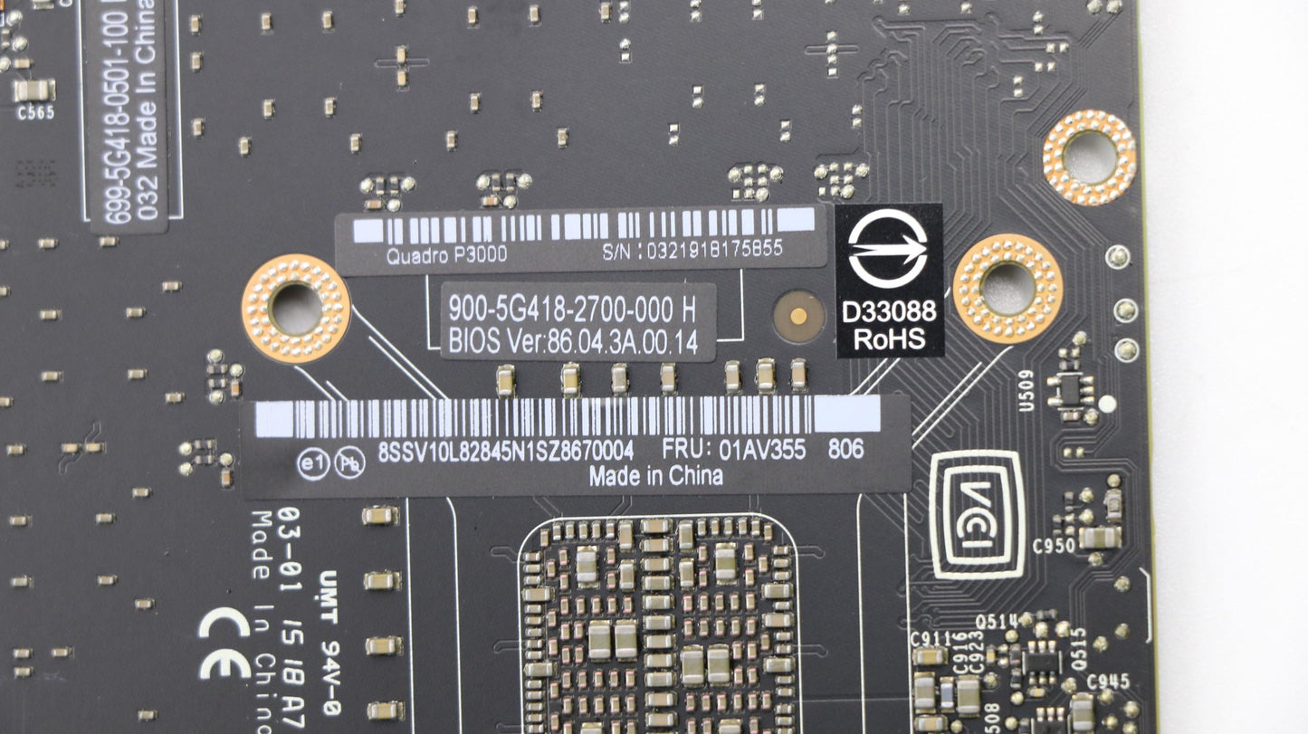 Lenovo MXM Graphics Card, NVIDIA N17E-Q1-A1 - 01AV355