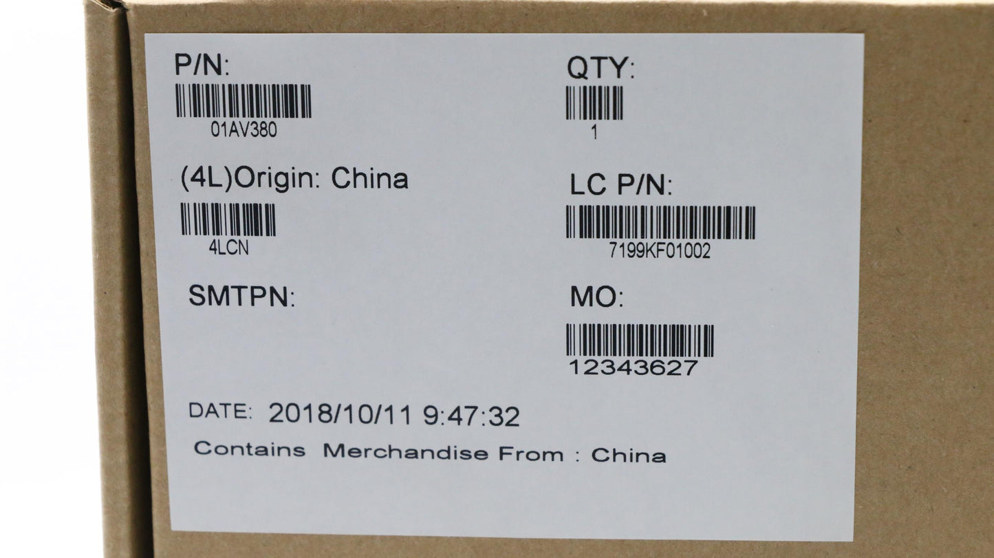 Lenovo Rear Touch LCD Cover, Plastic - 01AV380