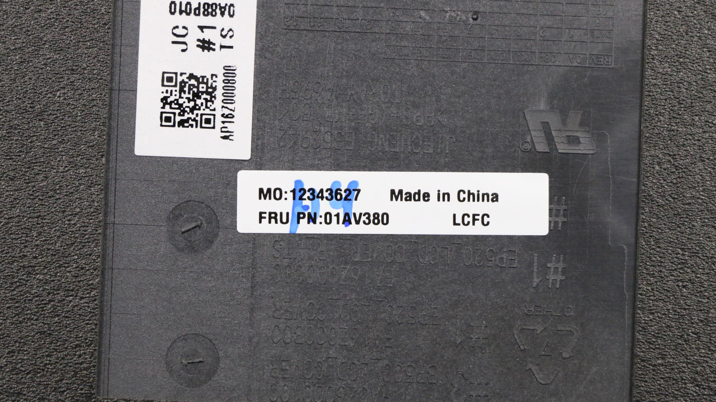 Lenovo Rear Touch LCD Cover, Plastic - 01AV380