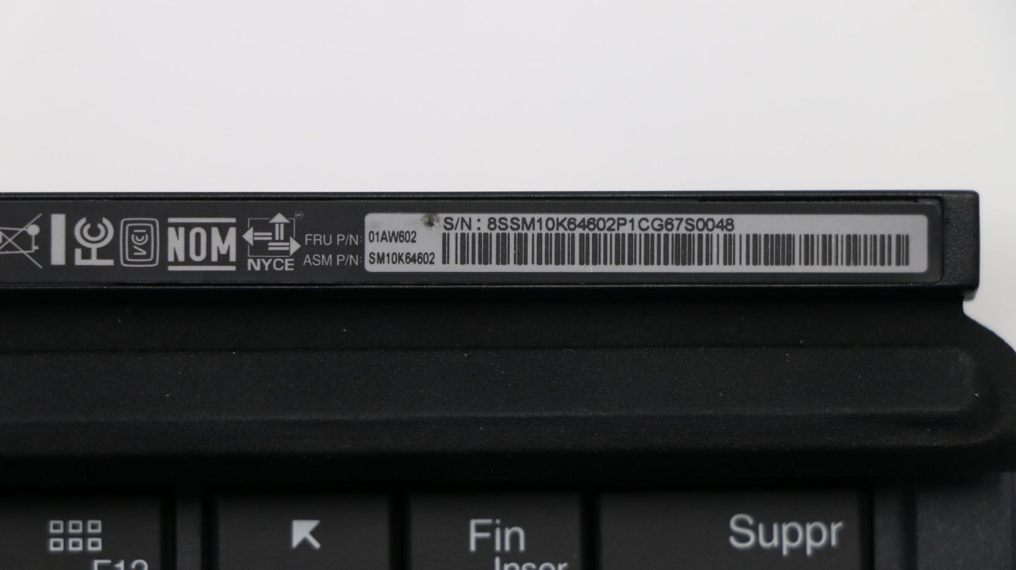 Lenovo X1Tb,Thinkbd,Blk,Cfr,Pmx - 01AW602