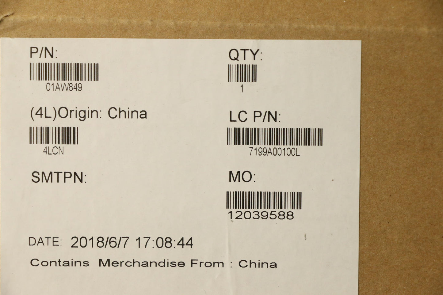 Lenovo Thin Kbd No Chy - 01AW849