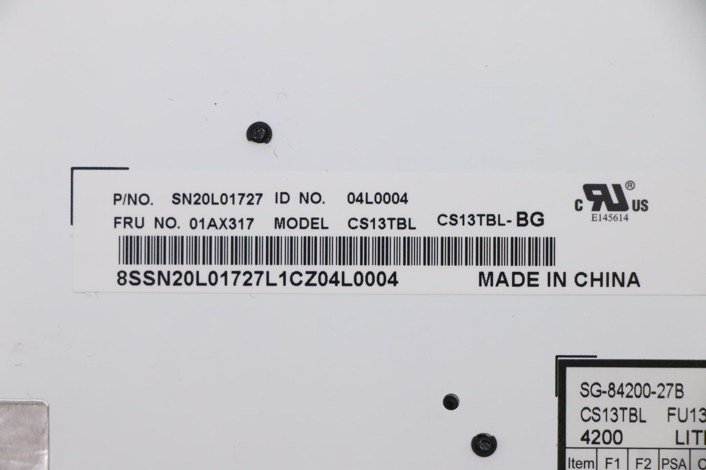 Lenovo Ki Keyboards Internal - 01AX317