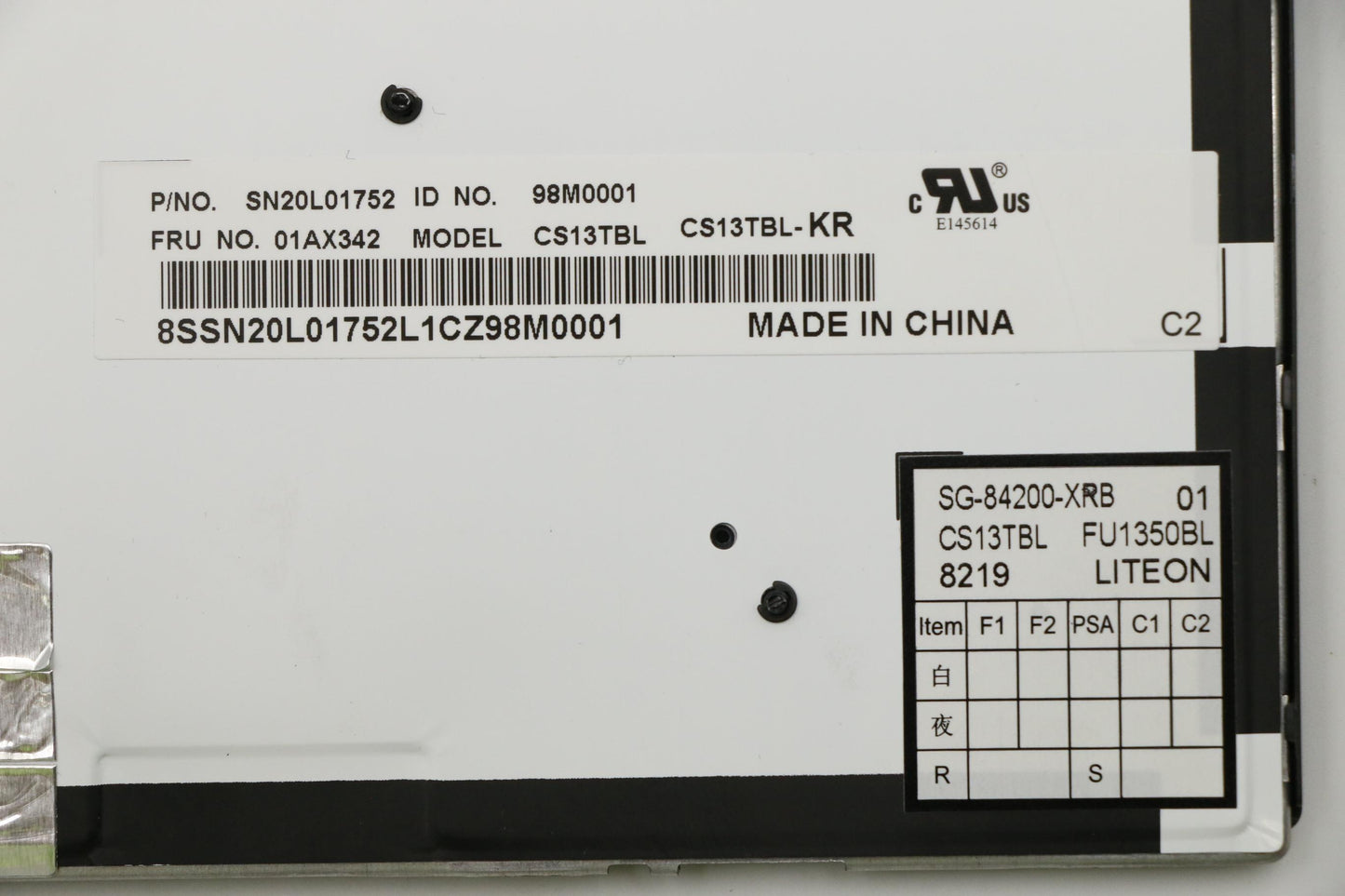 Lenovo Ki Keyboards Internal - 01AX342