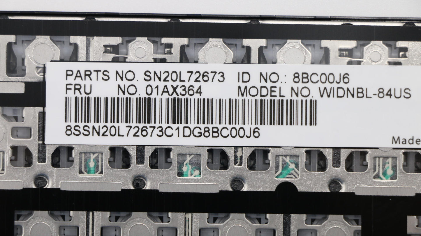 Lenovo Internal Keyboard in English without Backlight - 01AX364