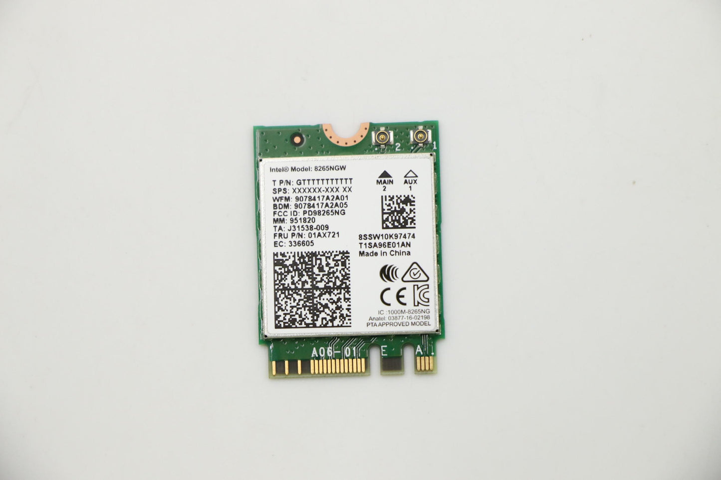 Lenovo Wireless, Cmb, In, 8265 Mp Vpr - 01AX721