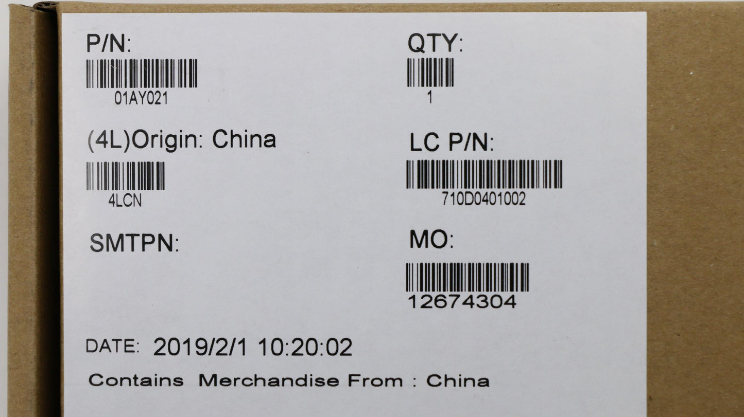 Lenovo Touch Pad 2Bcp Glass Black Tra - 01AY021