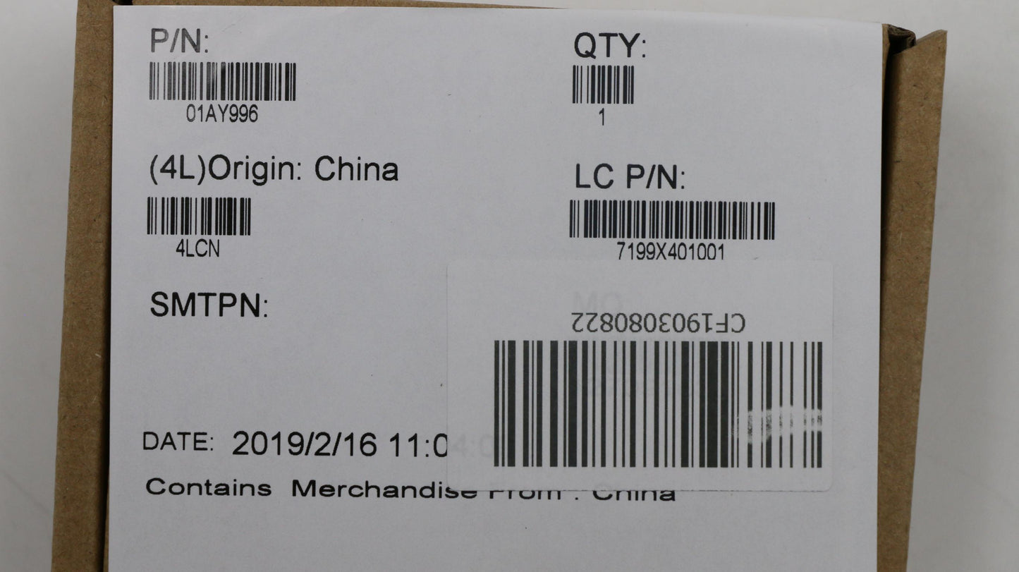 Lenovo CR2016 RTC Battery - 01AY996