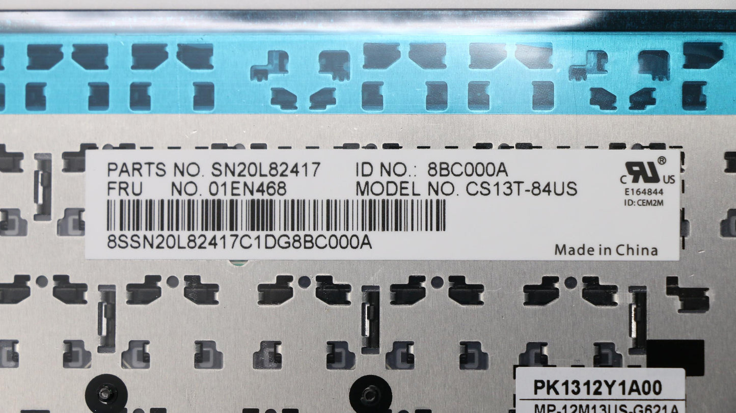 Lenovo Internal Keyboard, USA English, Non-Backlight - 01EN468
