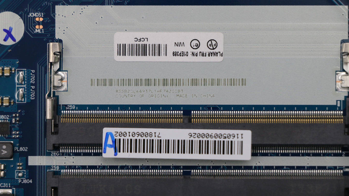 Lenovo i3-7100U Motherboard with TPM Support, Efficient Design - 01EP389