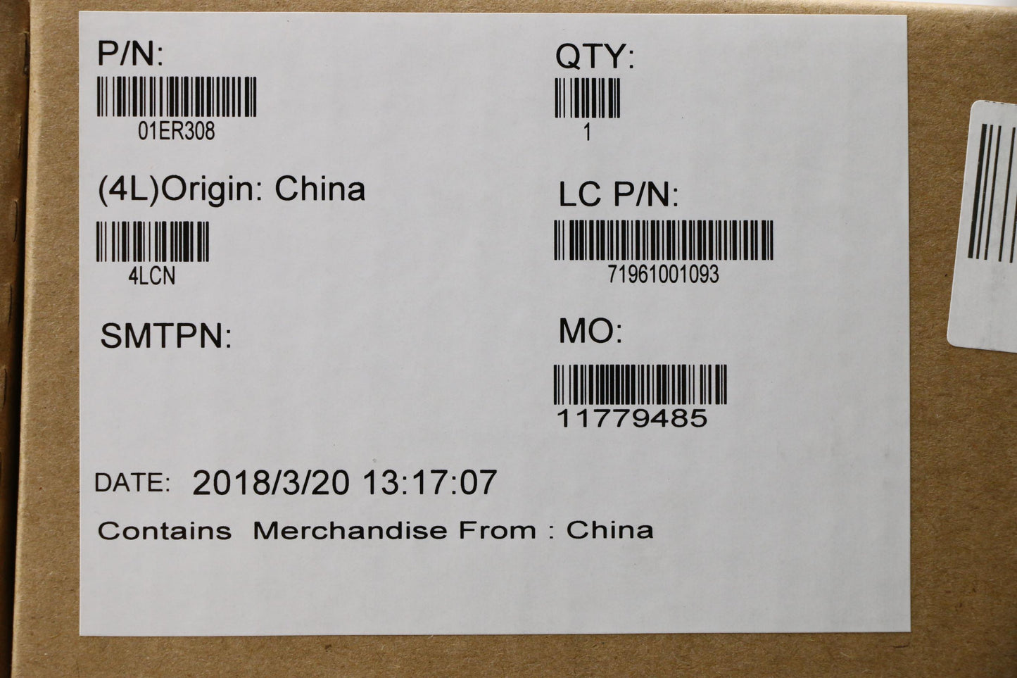 Lenovo Mbi77500U 8G Amtn Tpmyd Tpm2.0 - 01ER308