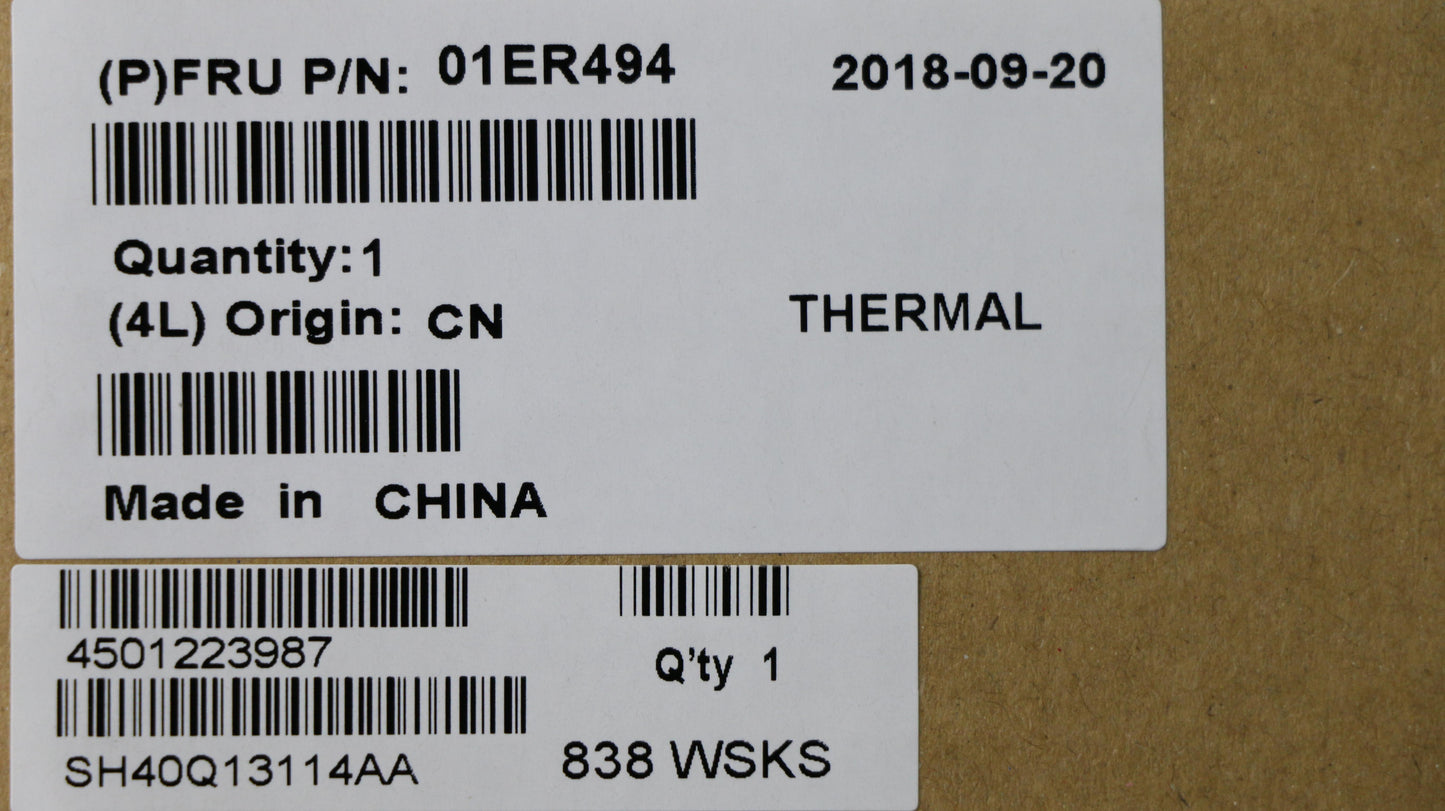 Lenovo Thermal Module, UMA Configuration - 01ER494