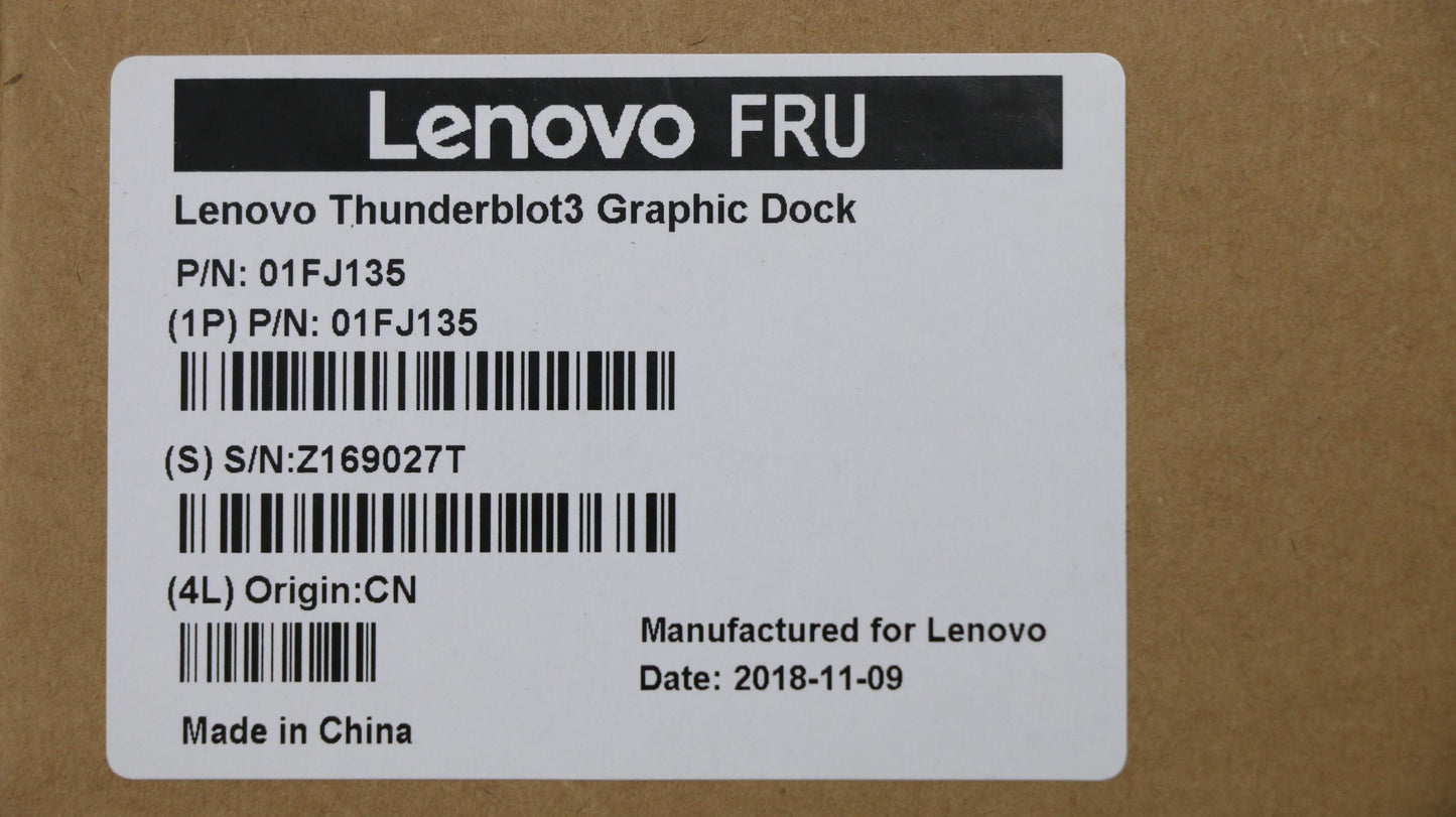 Lenovo Thunderbolt 3 Graphics Dock - 01FJ135