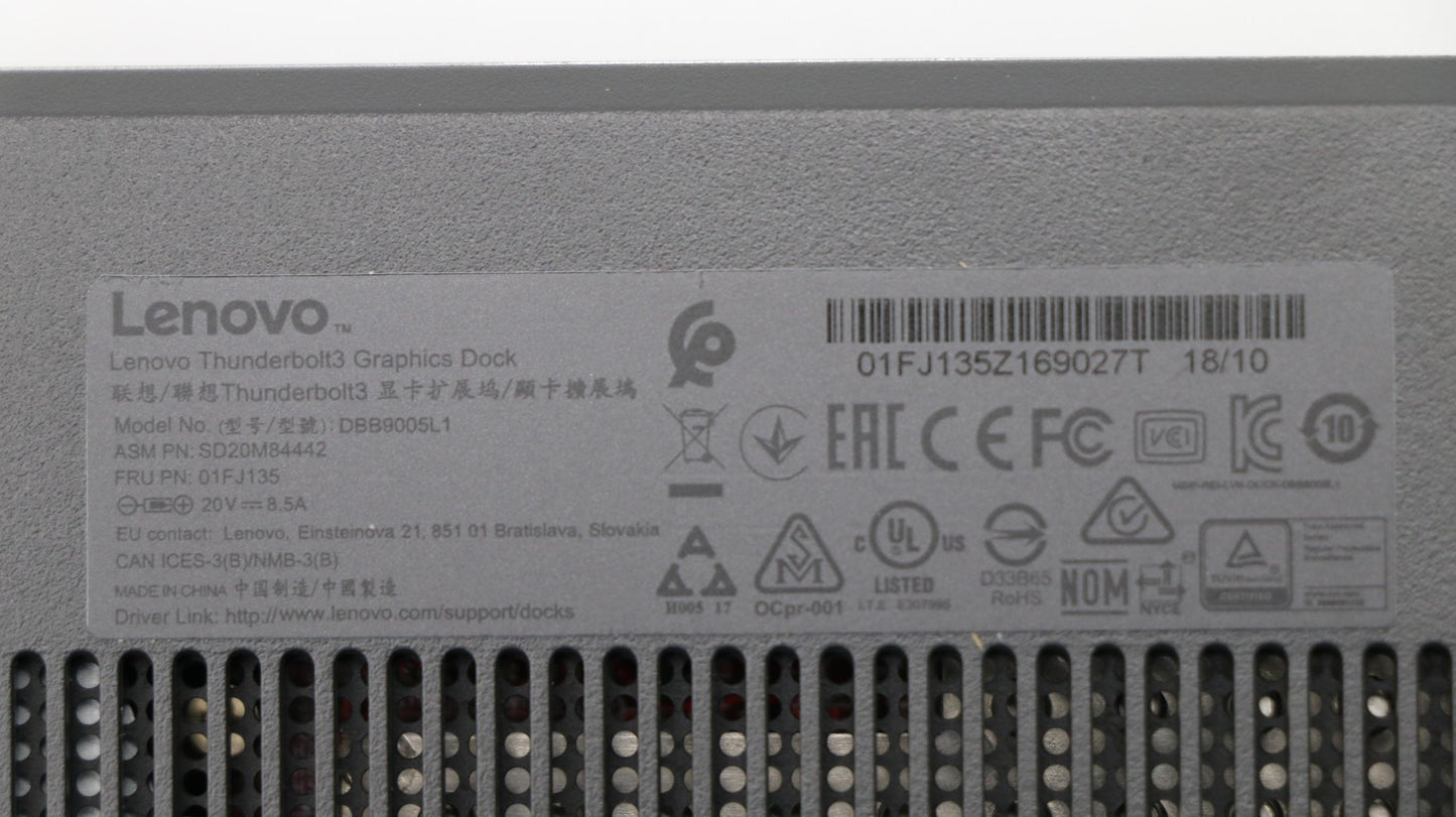 Lenovo Thunderbolt 3 Graphics Dock - 01FJ135
