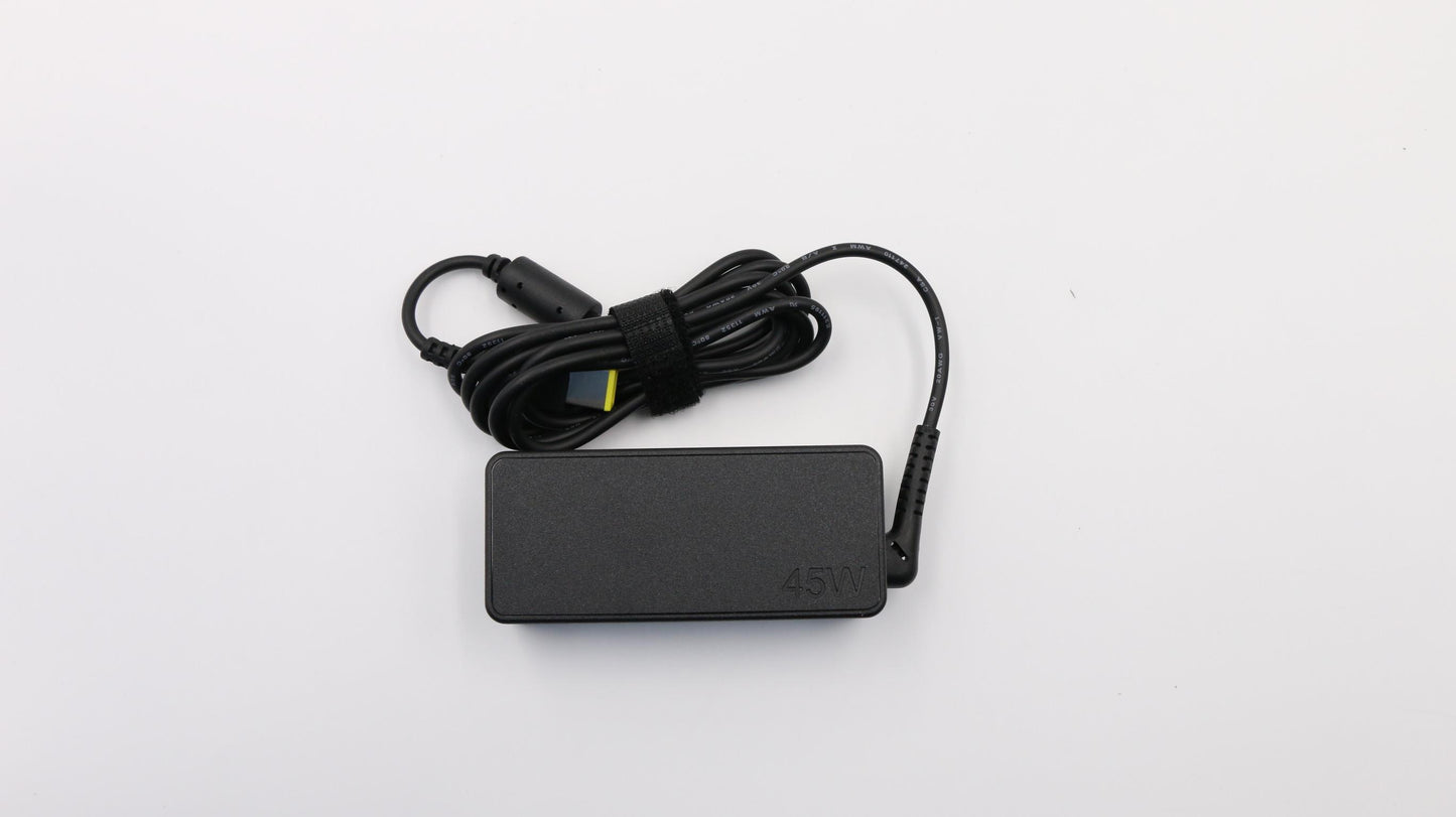 Lenovo 45W Rectangle AC Adapter, 3-Prong, COO, Black - 01FR035
