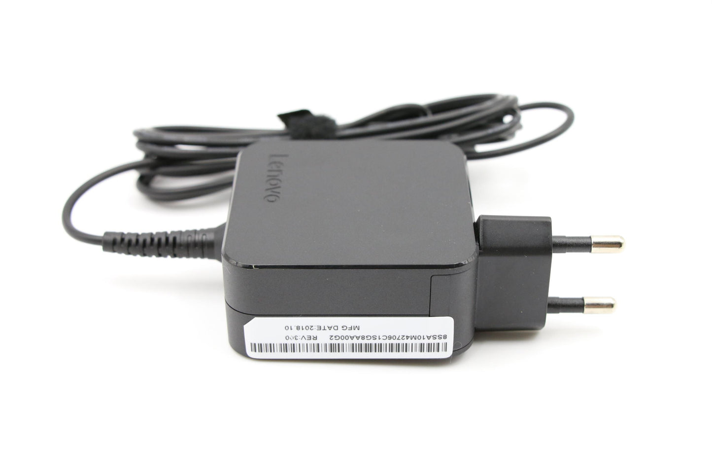 Lenovo 45W Round AC Adapter, Black, 2-Pin, COO Certified - 01FR131