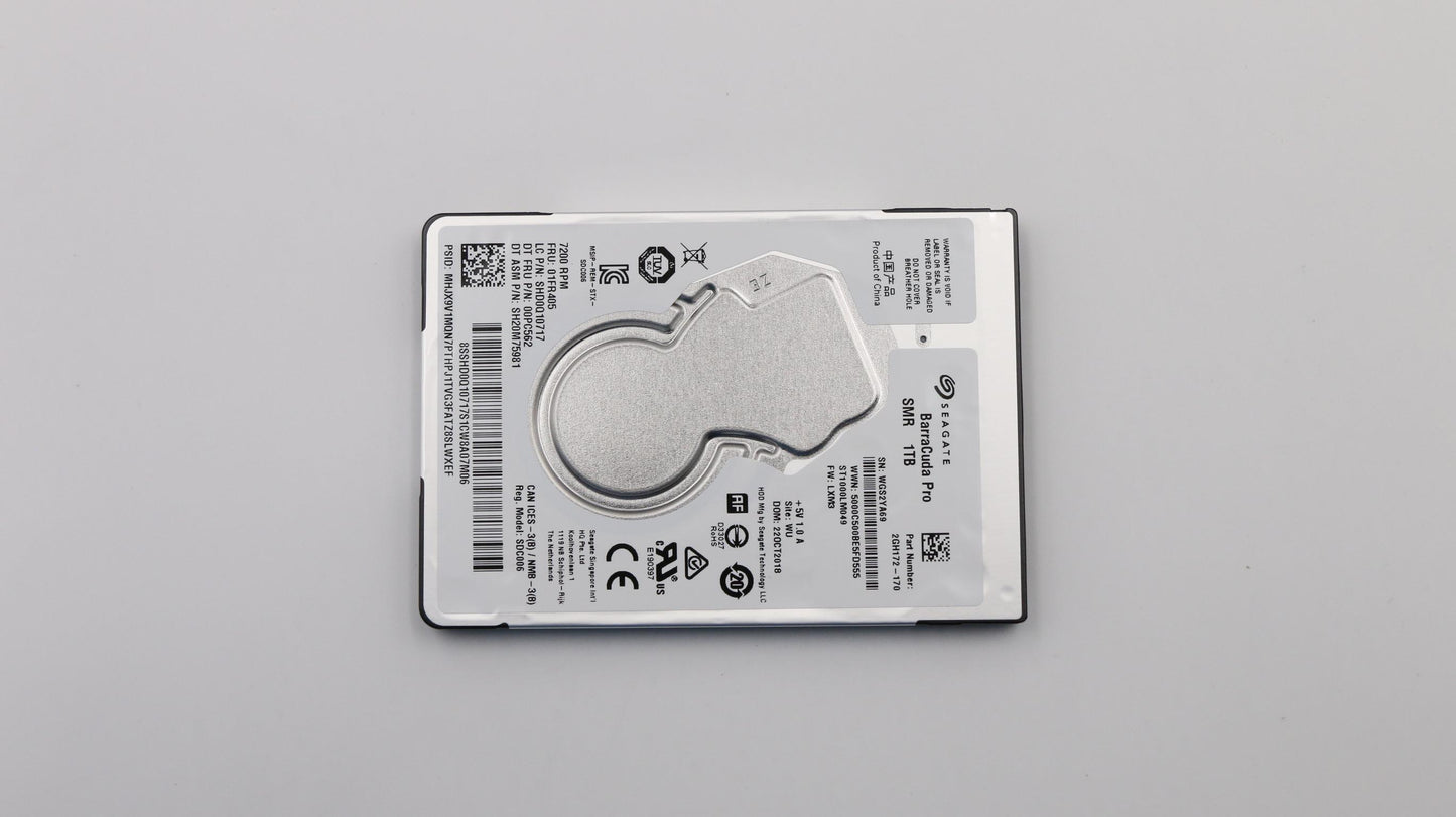 Lenovo 1TB HDD, 7200 RPM, 7mm, SATA - 01FR405