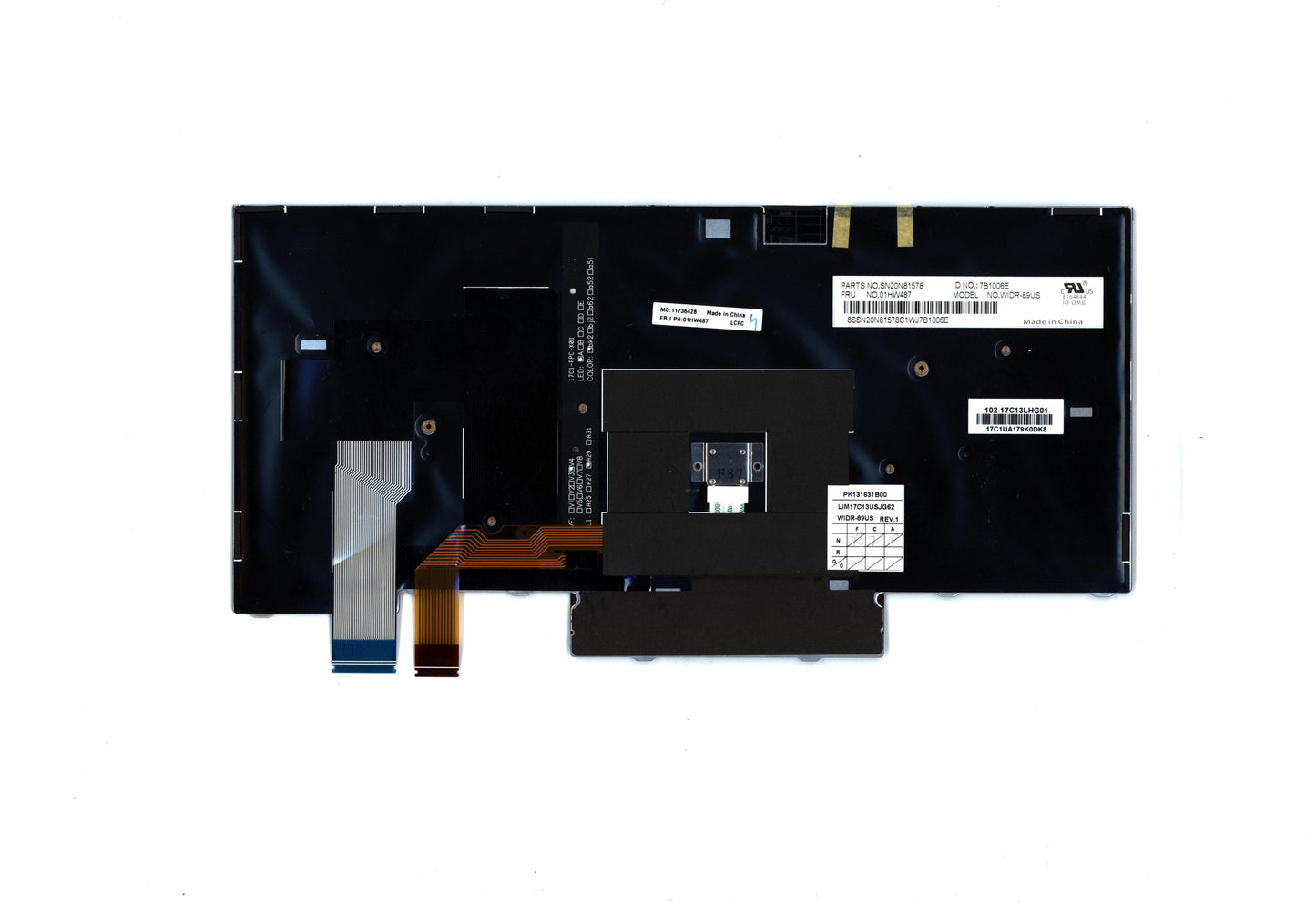 Lenovo USA English Backlit Keyboard - 01HW487