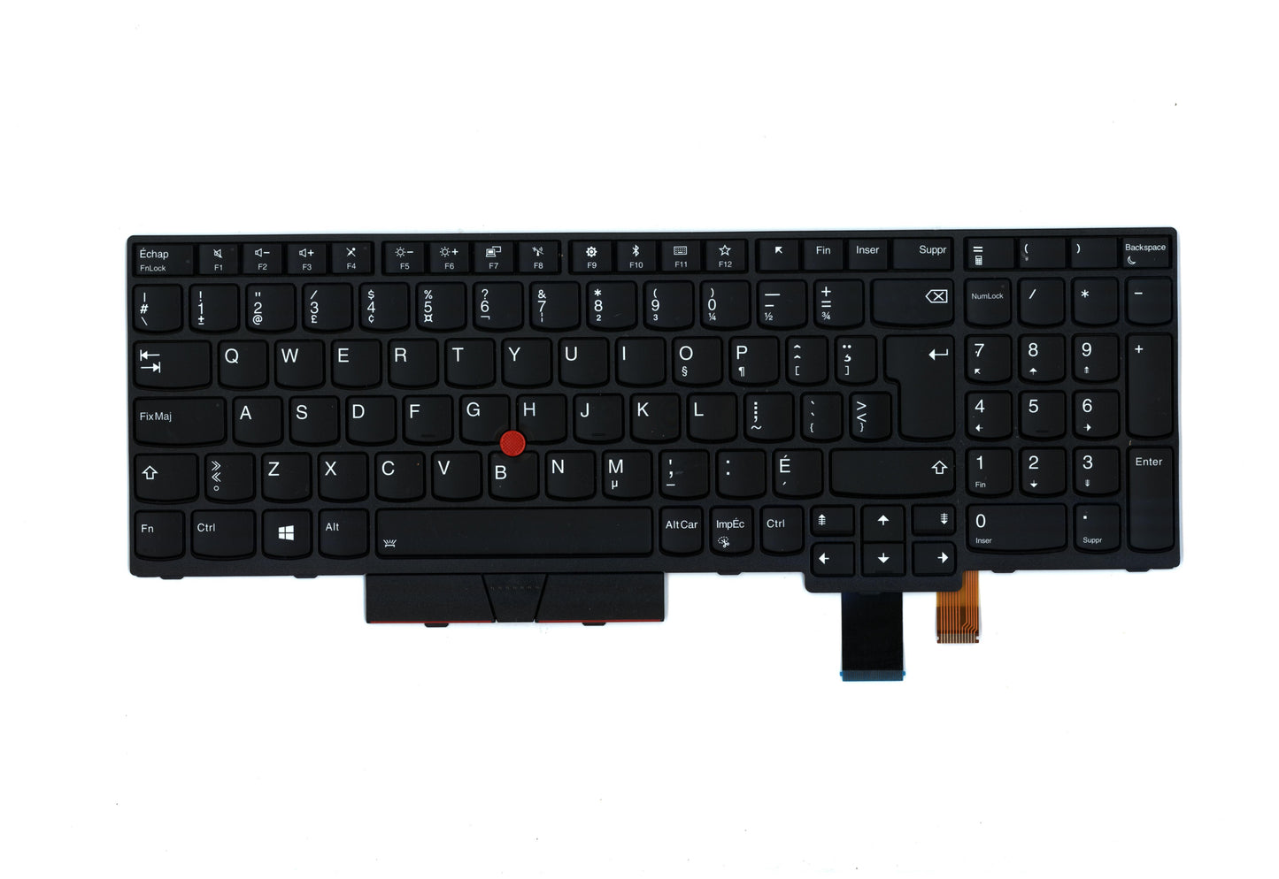 Lenovo Internal Keyboard, Canadian French Layout, Backlit - 01HX221