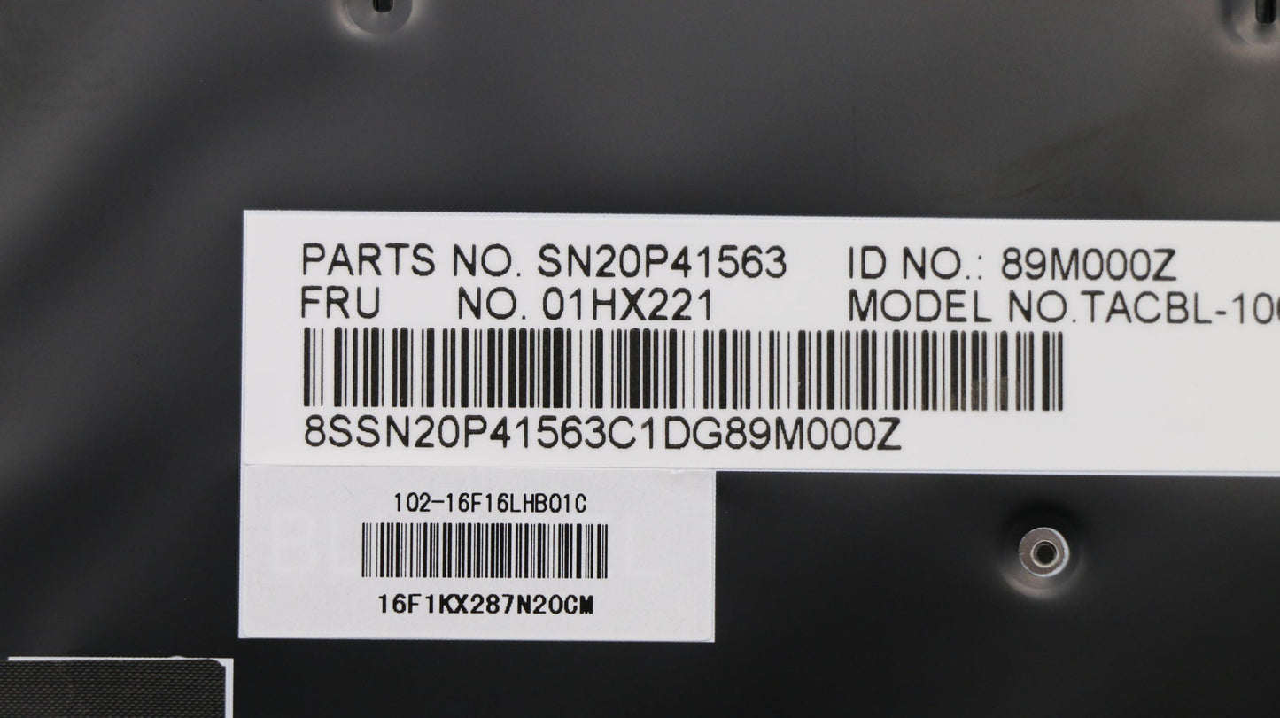 Lenovo Internal Keyboard, Canadian French Layout, Backlit - 01HX221