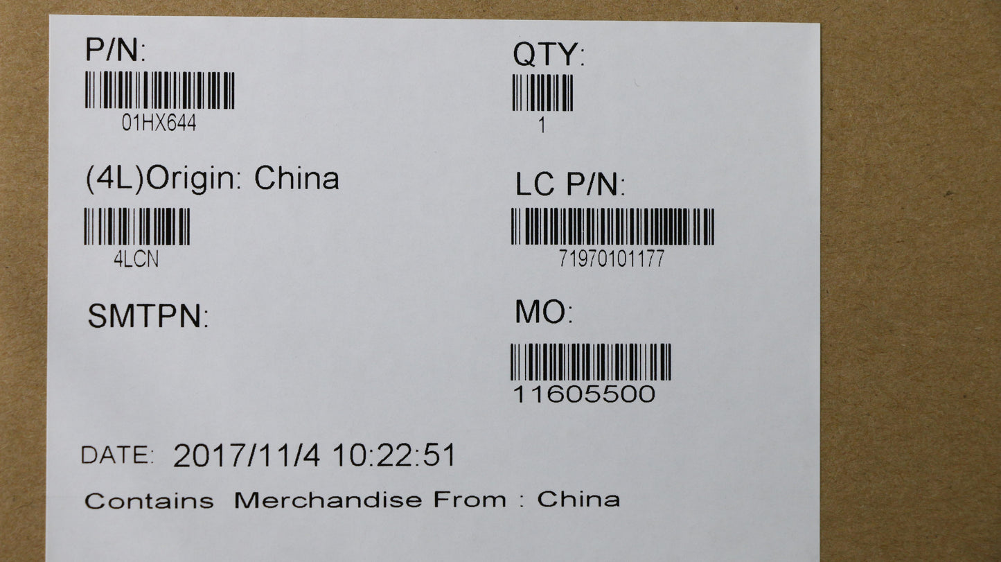 Lenovo System Board, i7-7500U, WIN, Y-TPM2, SWG - 01HX644