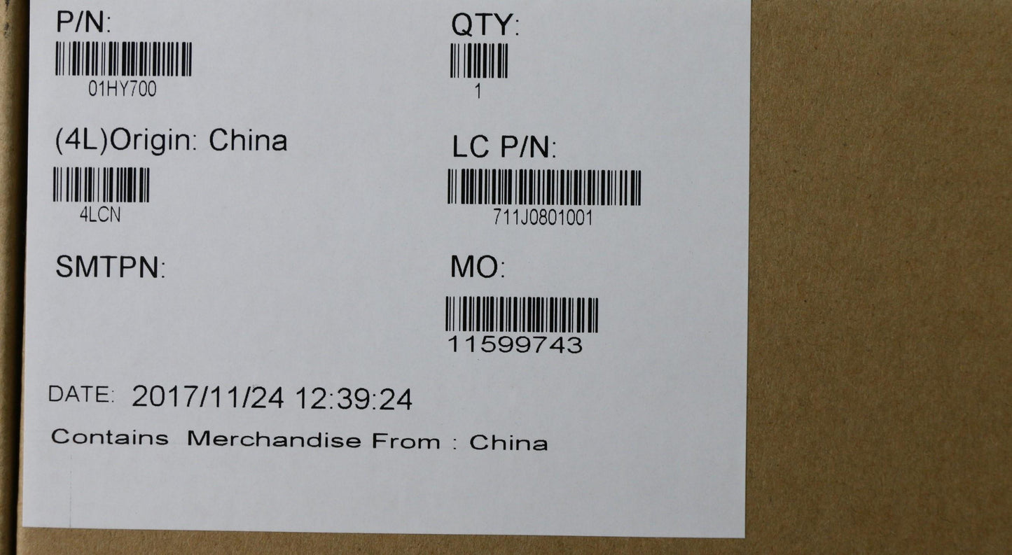 Lenovo - LCD Rear Cover, plastic, Black - 01HY700