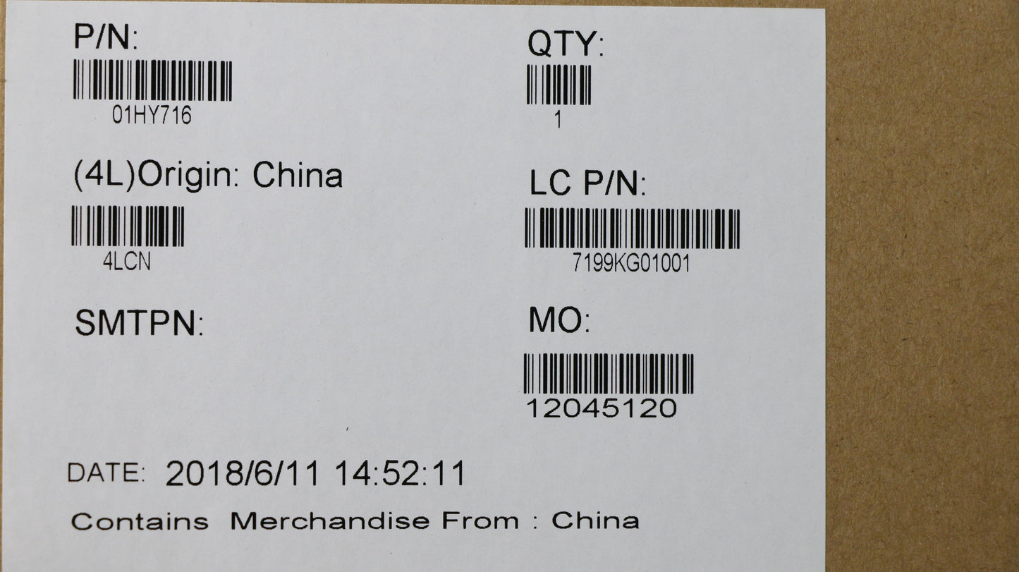 Lenovo LCD Bezel, Without Camera - 01HY716