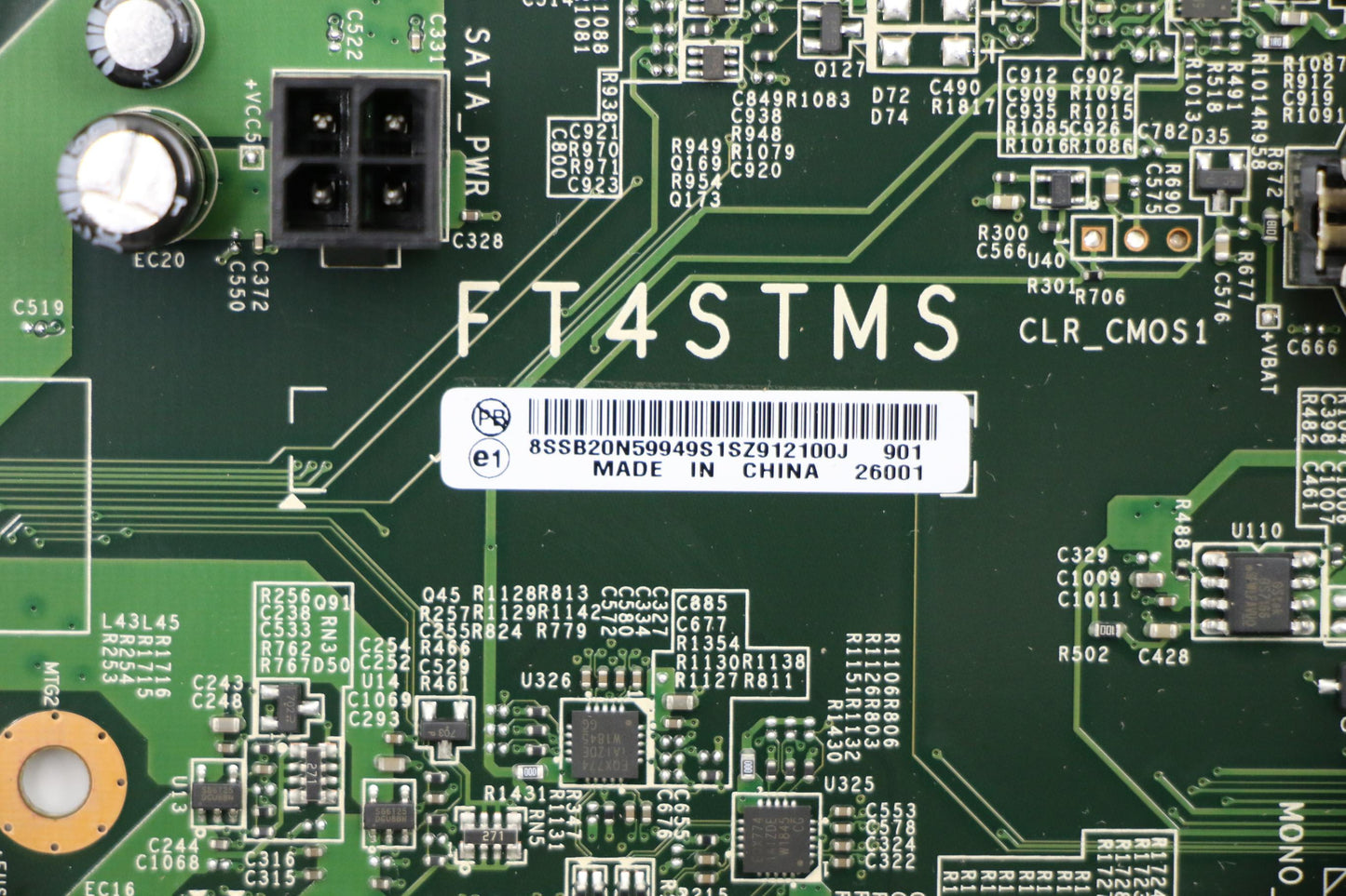 Lenovo Motherboard, AMD SRR A4-9125, Windows DPK Compatible - 01LM542