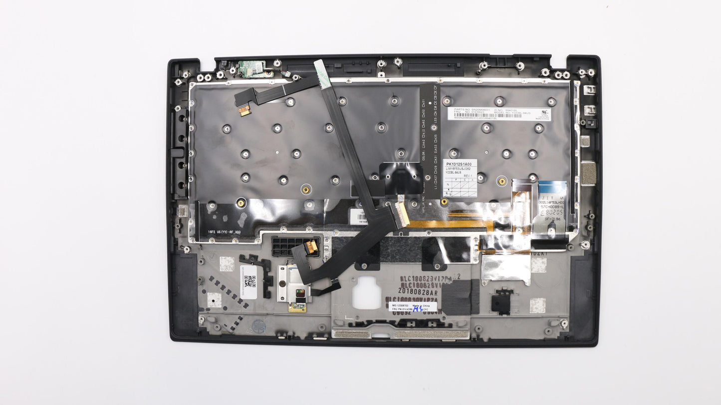 Lenovo Keyboard Bezel Us Fpr Nfc Bkch - 01LV286