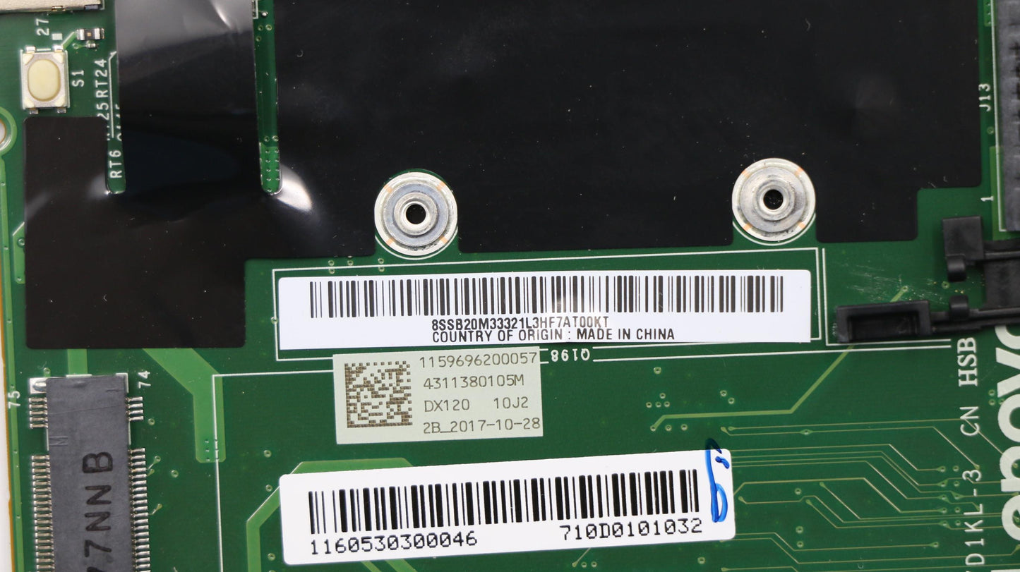 Lenovo Mb Win I7-7600U Kbl 16Gb Tpm2 - 01LV433