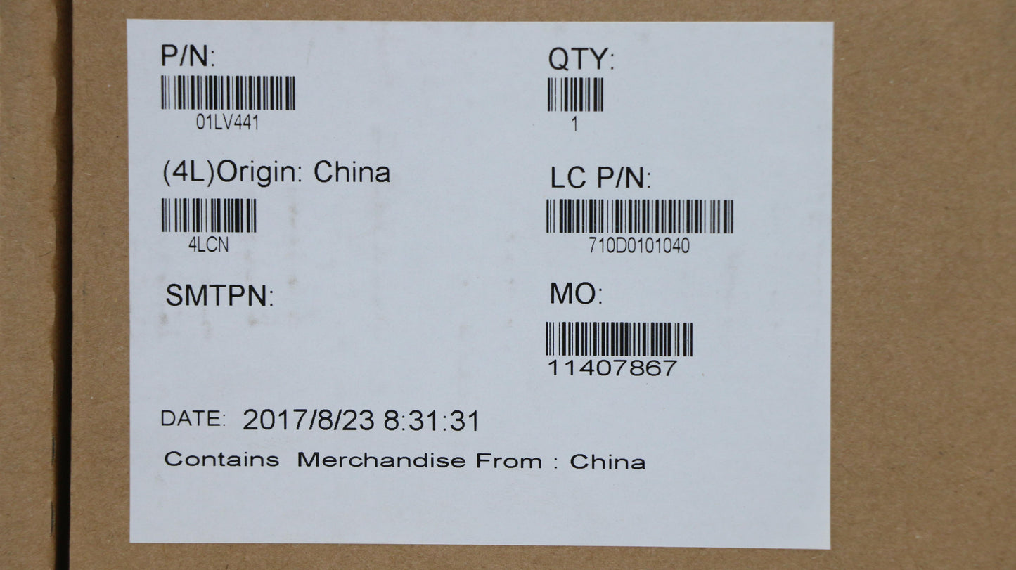 Lenovo Mb Nok I7-7600U Kbl 16Gb Tpm2 - 01LV441