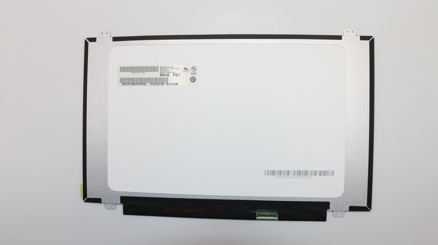 Lenovo 14" FHD Display, IPS, Anti-Glare, 250nit, AUO Narrow Bezel - 01LW085