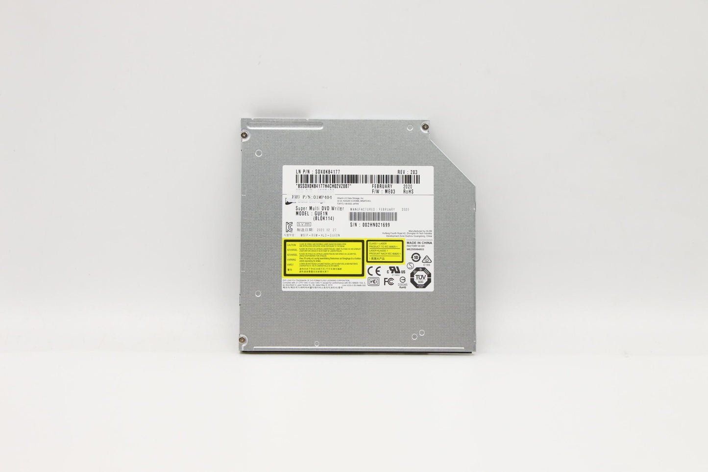 Lenovo - HL GUE1N 9.0 DVD Writer, Without Bezel WOB - 01MP404