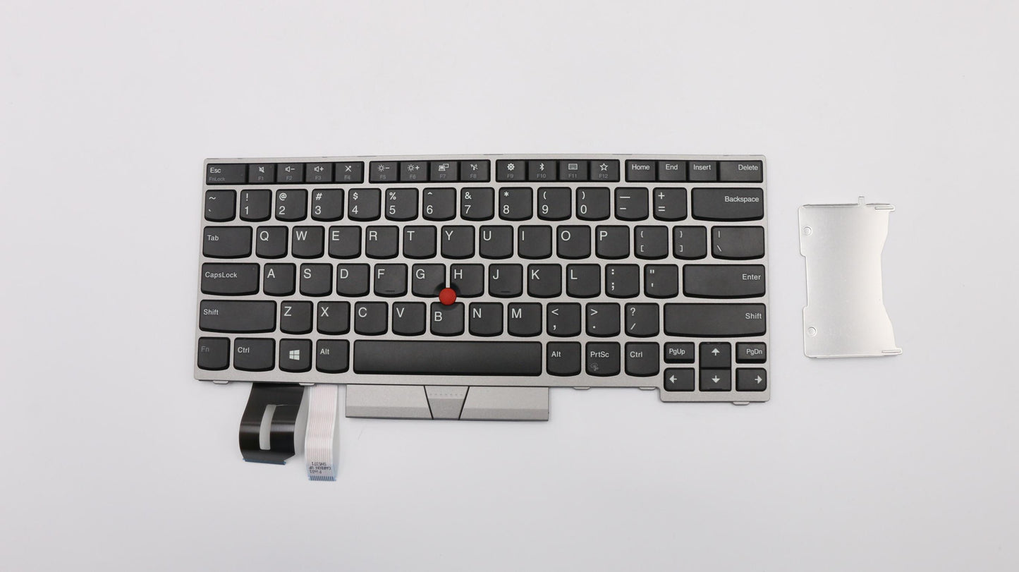 Lenovo Internal Keyboard, English, Silver, Non-Backlit - 01YN380