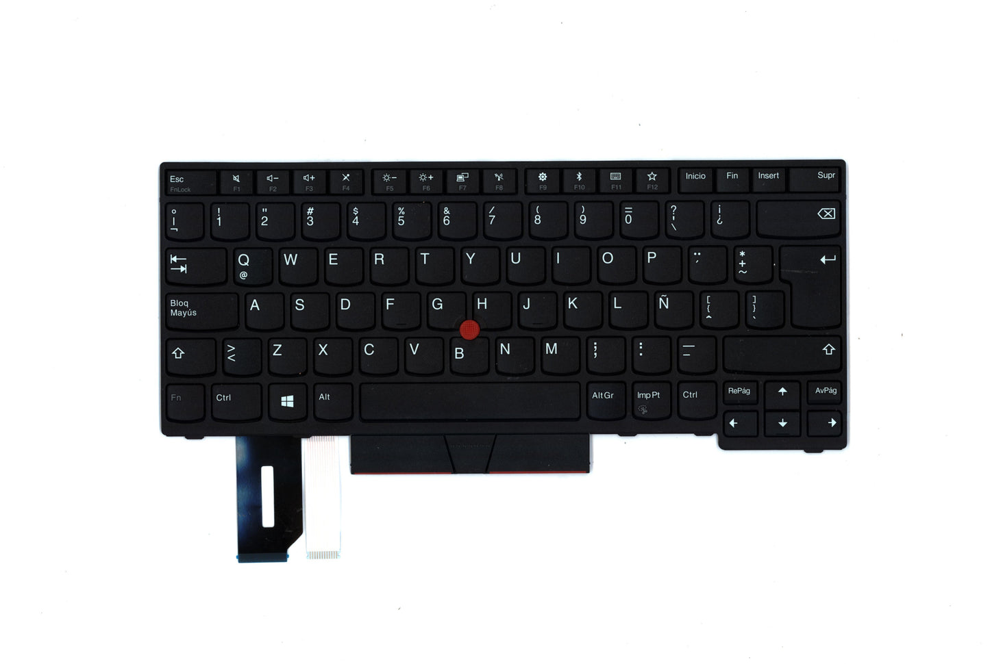 Lenovo Internal Keyboard, Spanish LA, Black, Non-Backlight - 01YP483