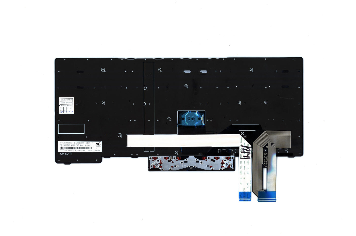 Lenovo Internal Keyboard, Spanish LA, Black, Non-Backlight - 01YP483