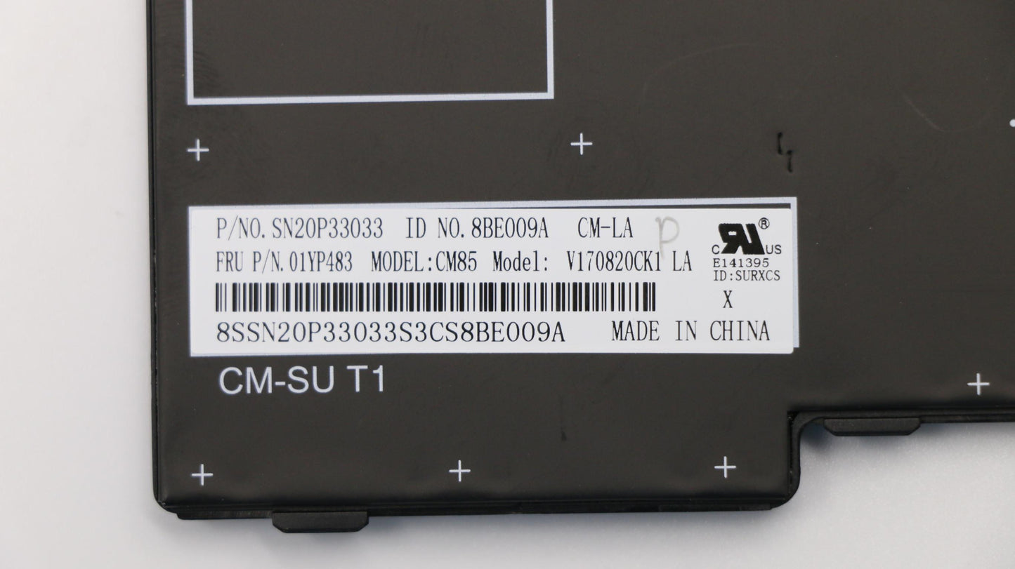 Lenovo Internal Keyboard, Spanish LA, Black, Non-Backlight - 01YP483