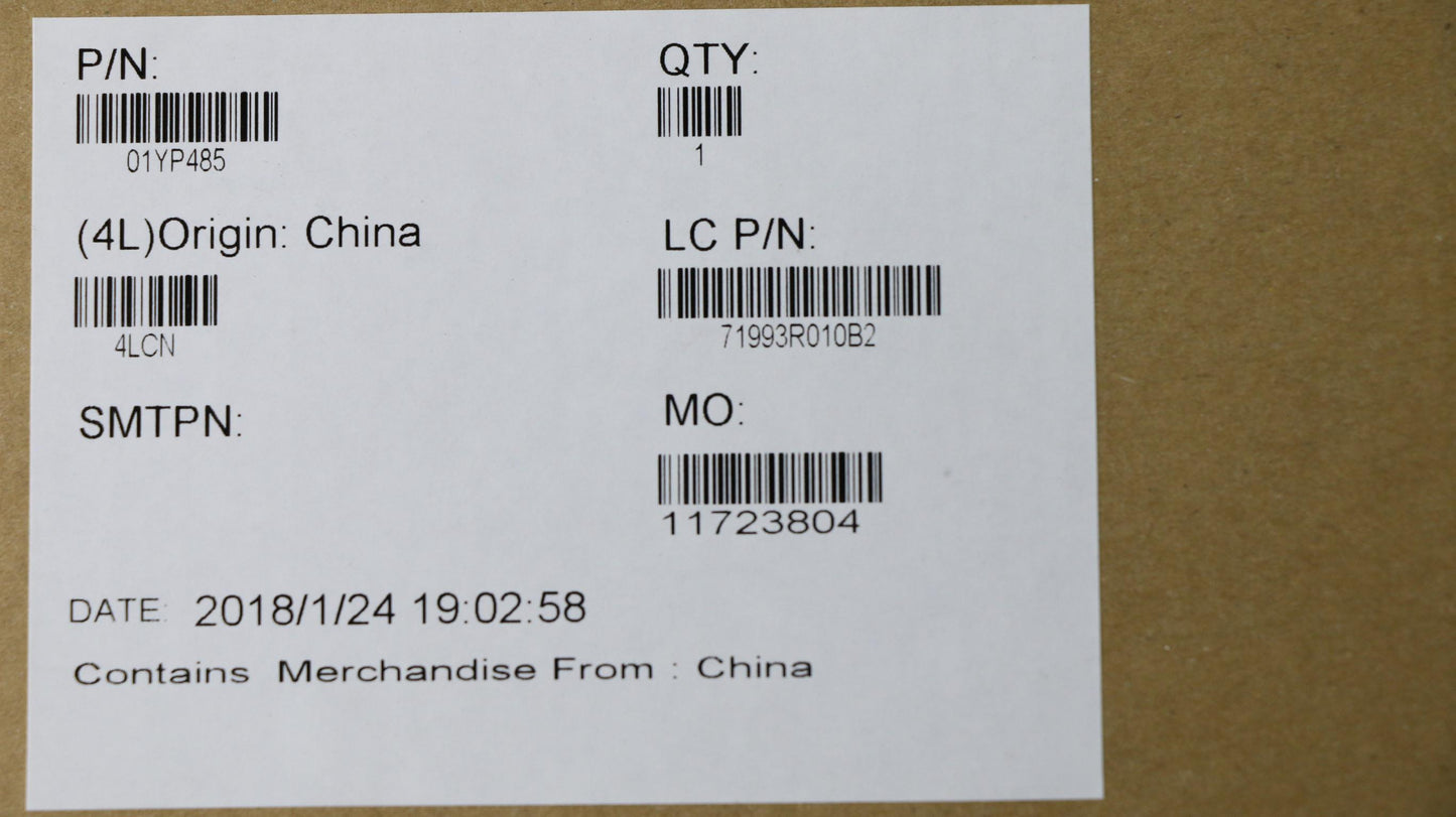 Lenovo Fru Como Fl Srx Kb Bk Ara - 01YP485