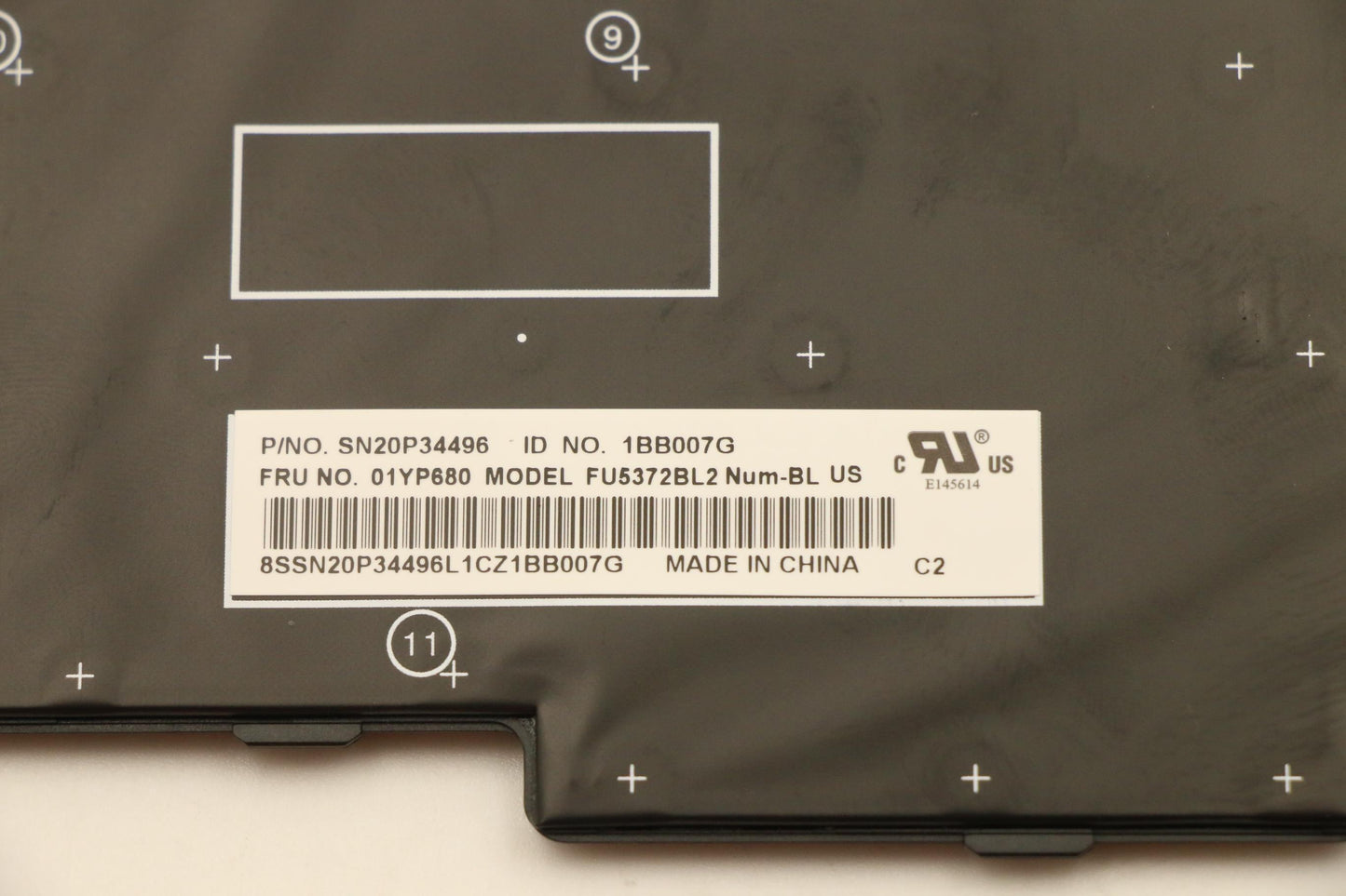 Lenovo Keyboard Internal Keyboard US English Backlit Num Pad - 01YP680