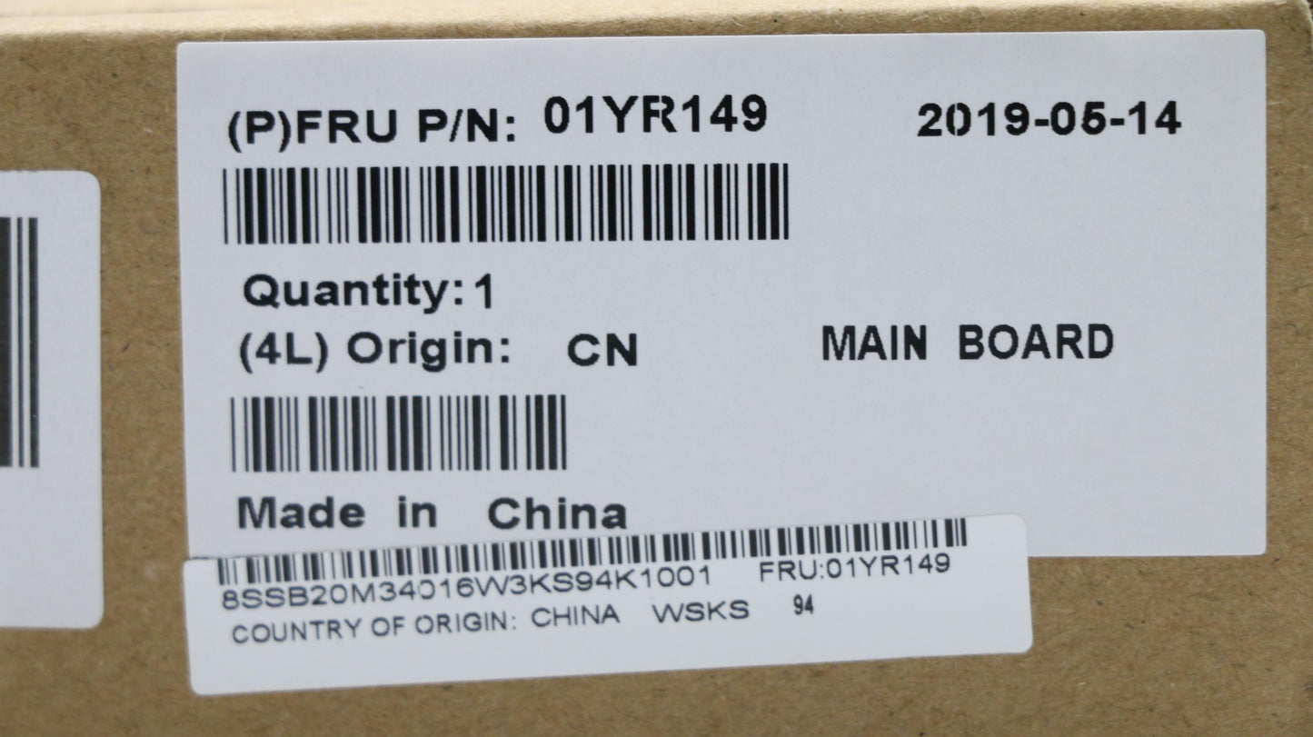 Lenovo Motherboard with Intel Core i7-7500U, 16GB RAM, TPM 2.0 - 01AY900