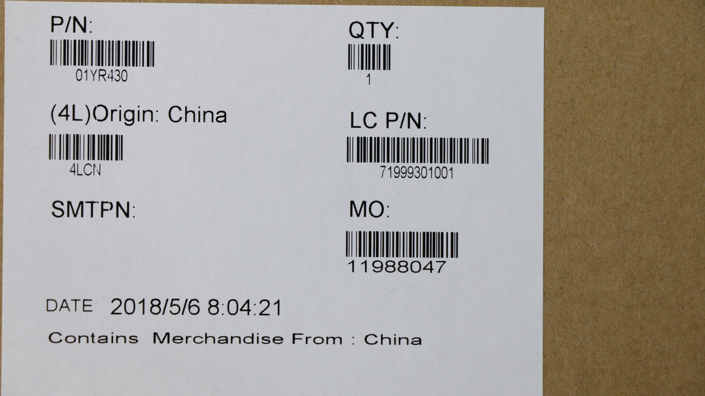 Lenovo Asm Case Rear Cover Sm Black - 01YR430