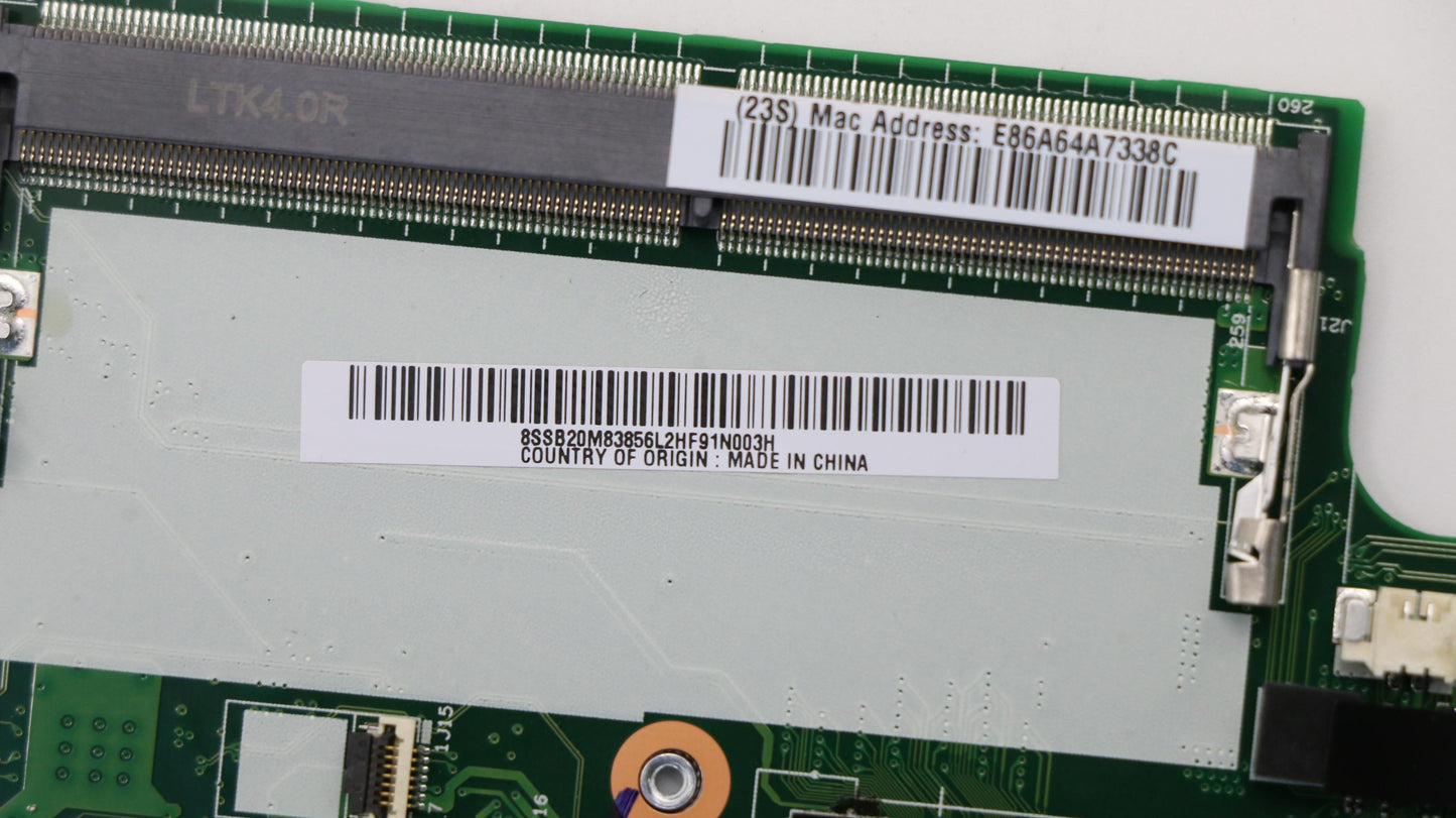 Lenovo System Board, Intel i7-6600U, Y-AMT, Y-TPM, Dock, Windows, New DIMM Socket - 01YT047