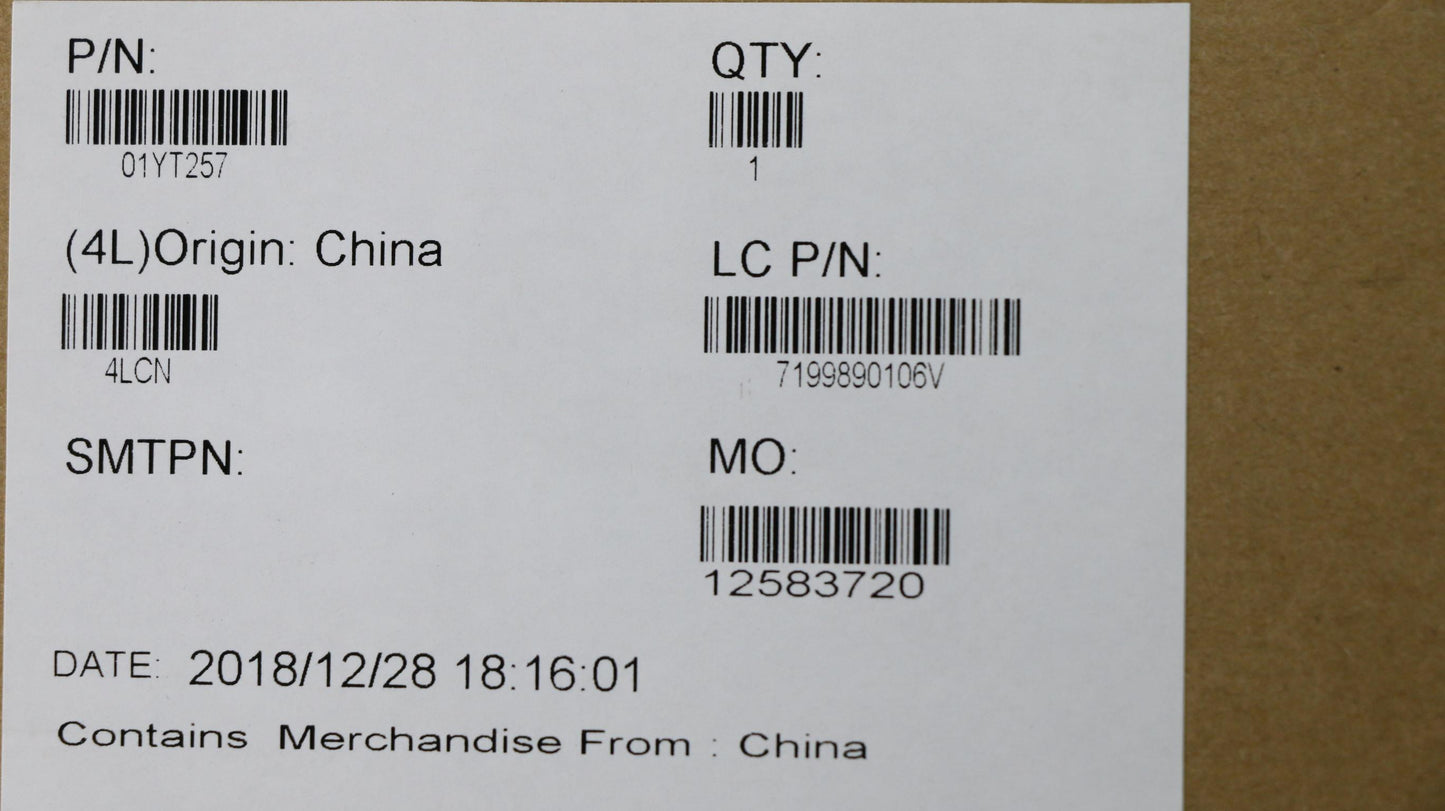 Lenovo System Board, Intel i5-7200U, 8GB RAM, HD Graphics, TPM2, Windows - 01YT257