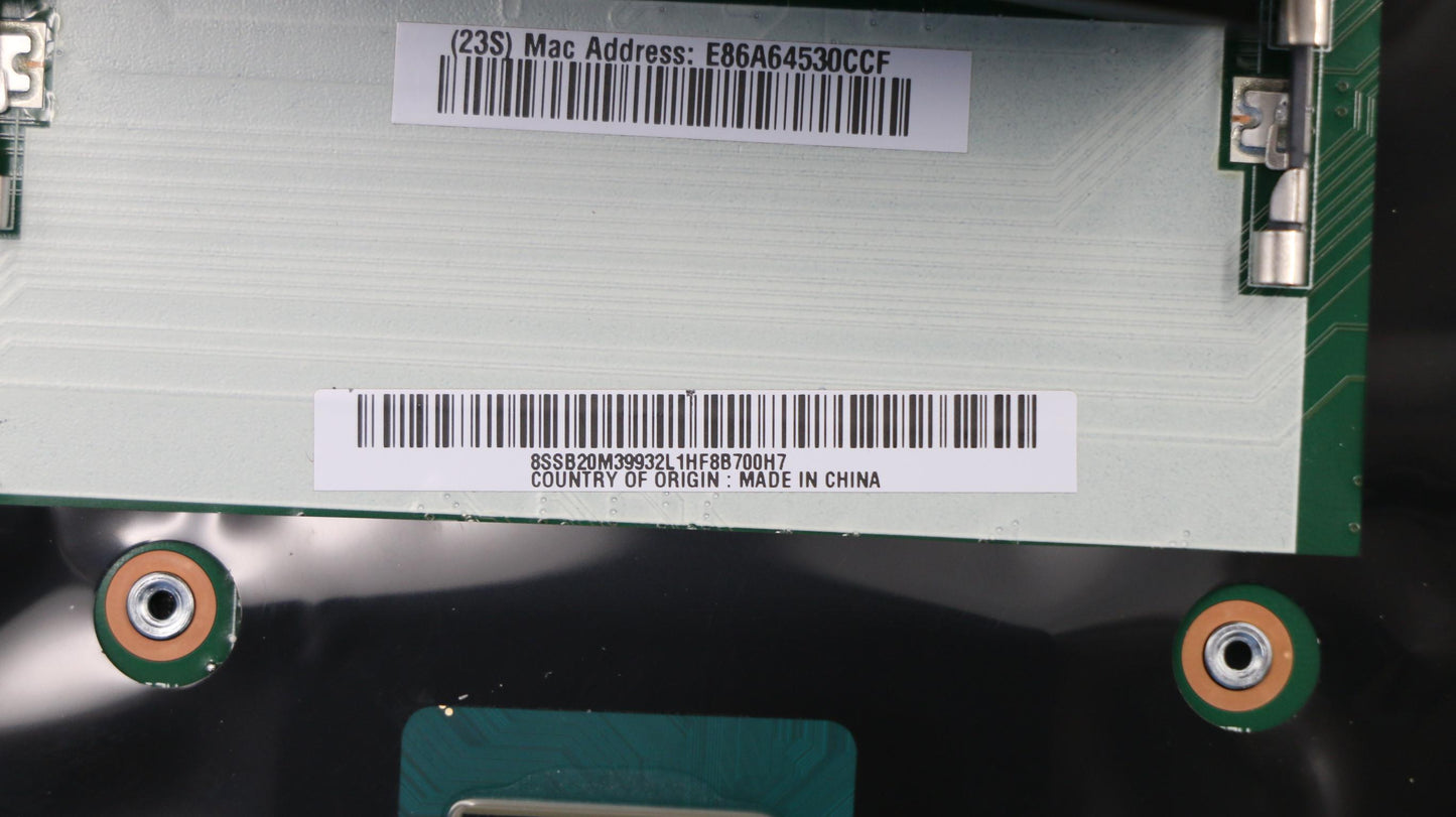 Lenovo Motherboard with i7-8750H, 4GB RAM, TPM - 01YU273