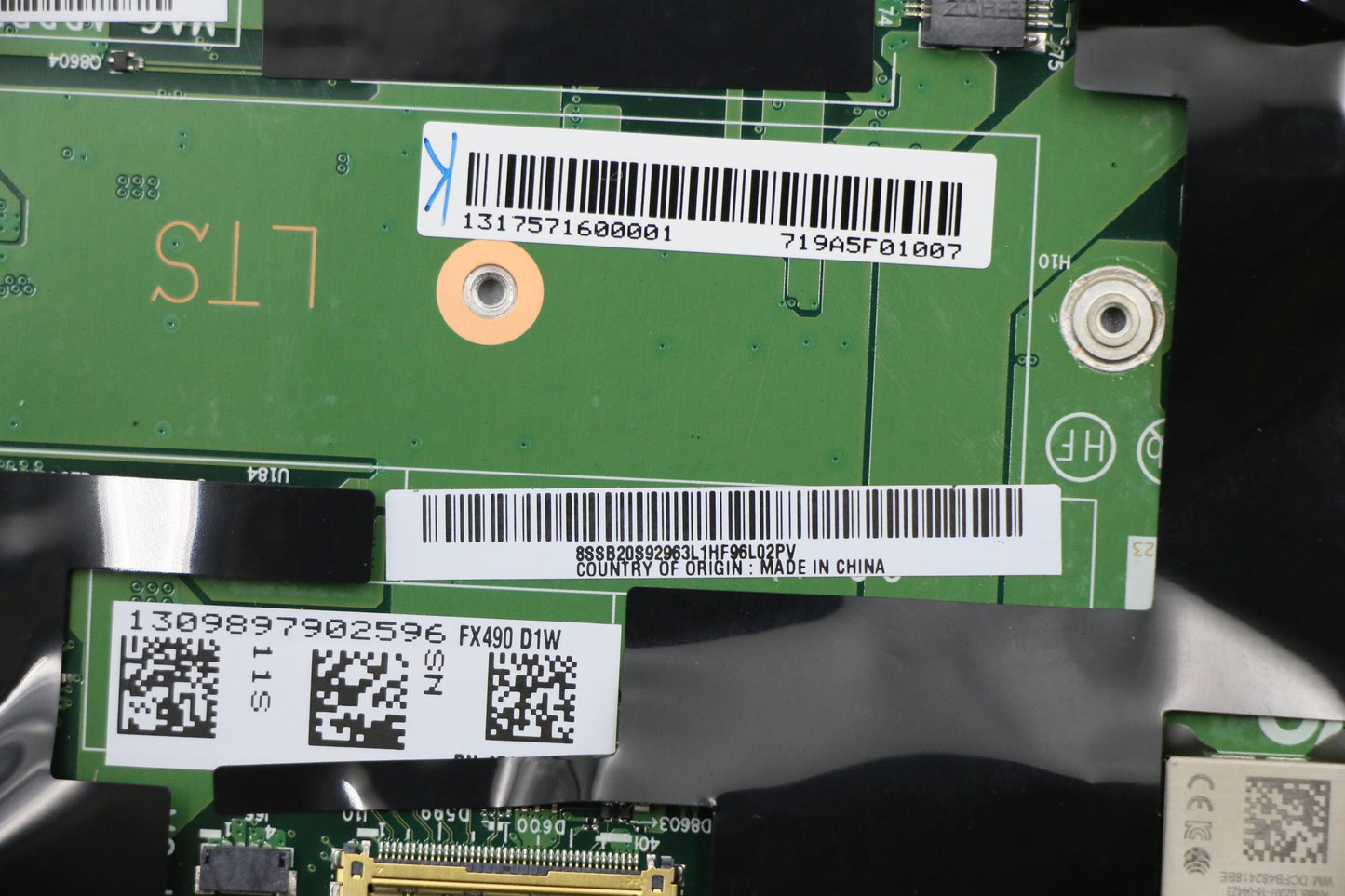 Lenovo BDPLANAR WIN, i5-8265U, 16G, 9560, yTPM2 - 01YU356