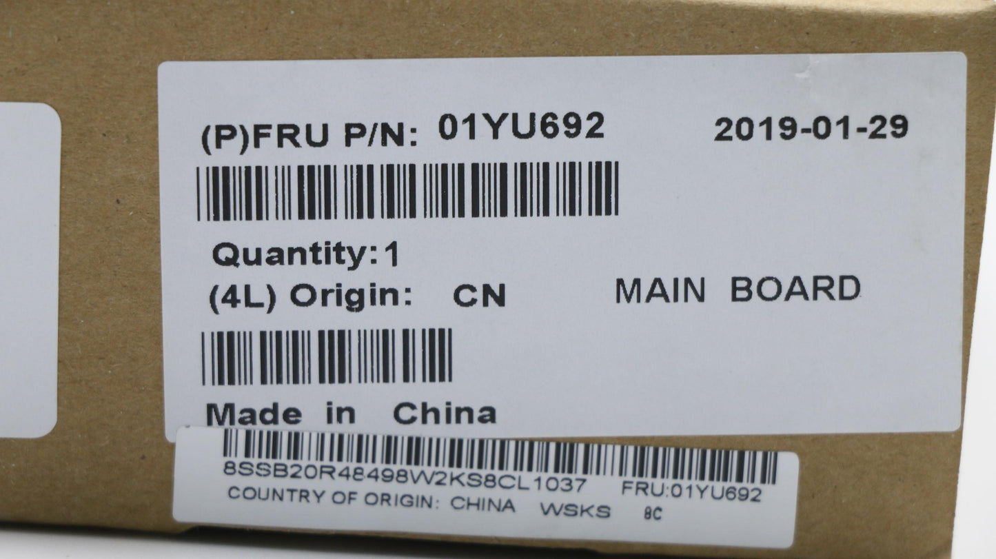 Lenovo NOK Motherboard with Intel E2176M, AMT, vPro - 01YU692