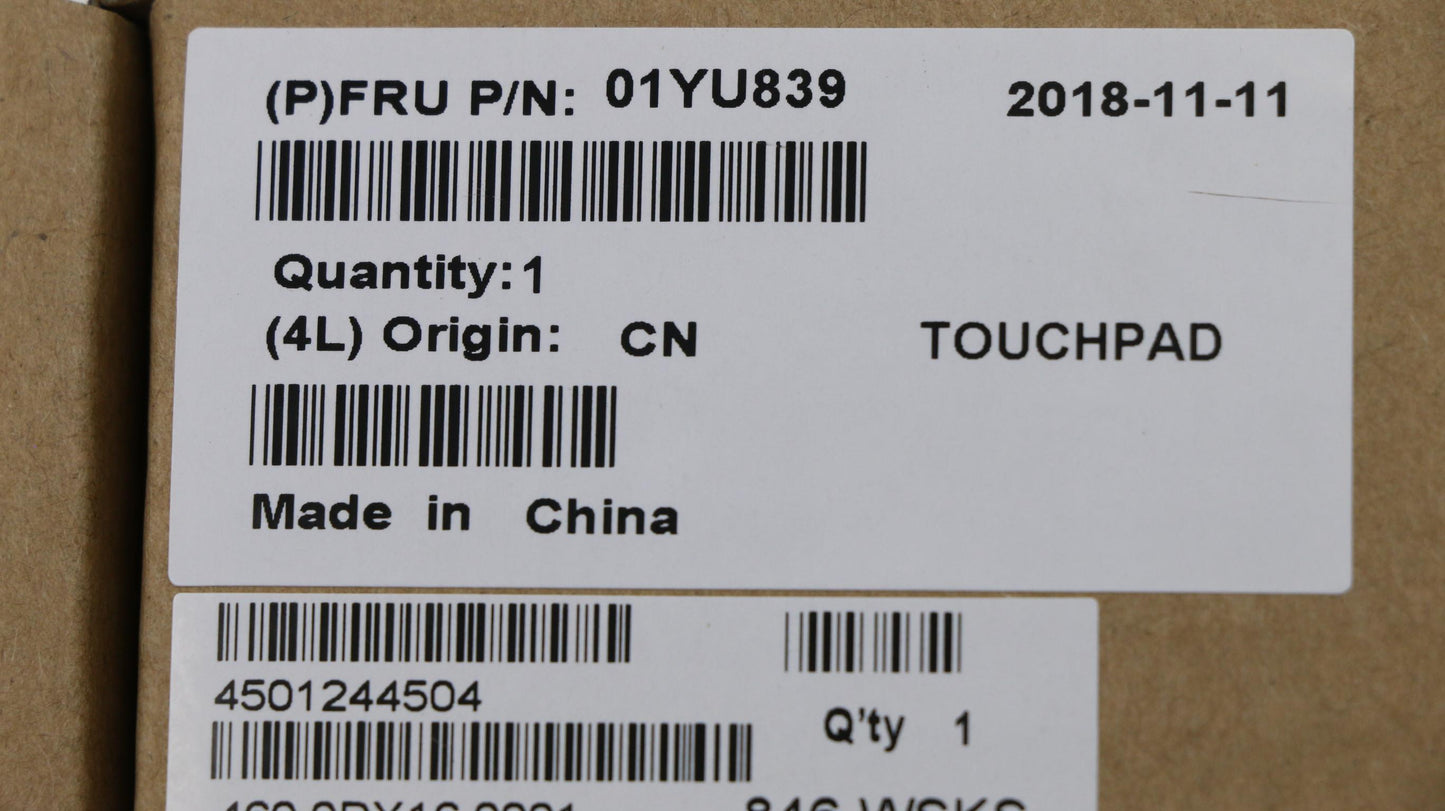 Lenovo Touch Strip Cover with Hinge Sponge Assembly - 01YU839