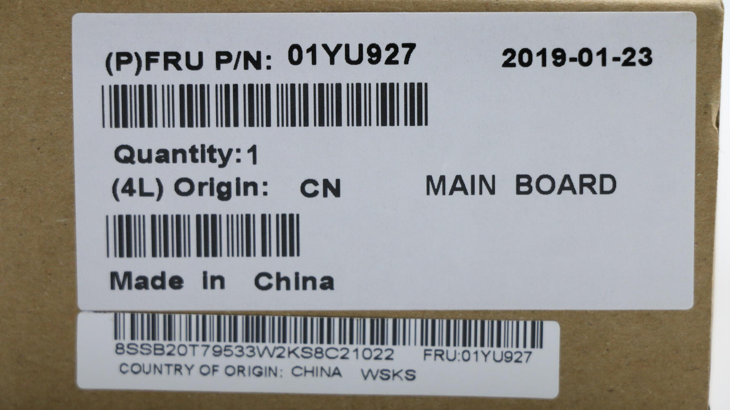 Lenovo Motherboard i5-8400H, NVIDIA N18P-Q1, Windows DPK - 01YU927