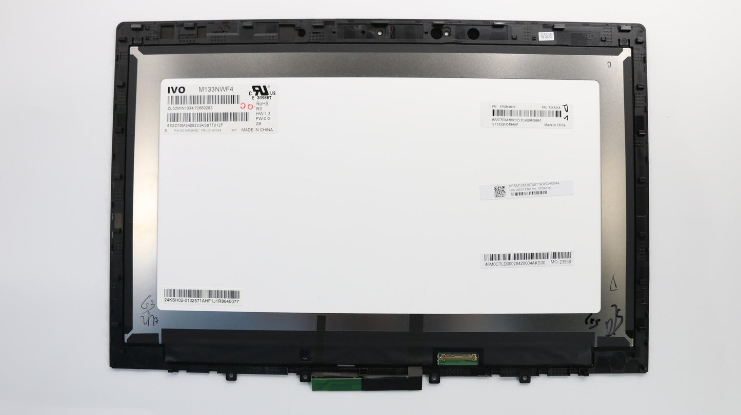 Lenovo 13.3" FHD LCD Module, Touch, Anti-Glare, IPS, 300nit - 02DA315