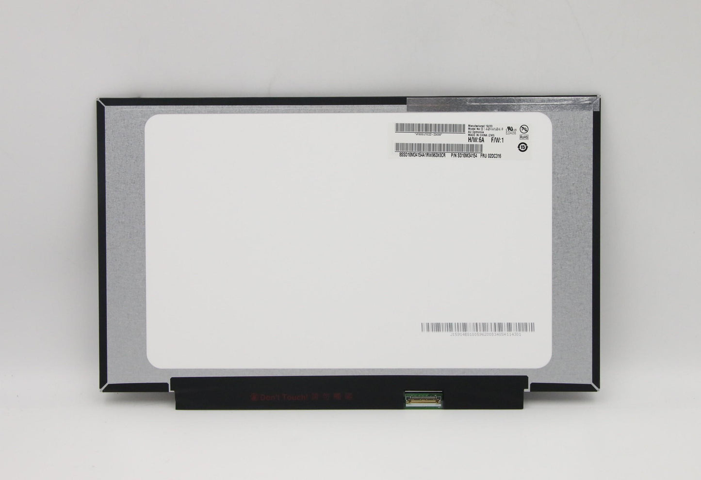 Lenovo Display, 14", FHD, Anti-Glare, IPS, 250 nit - 02DA381